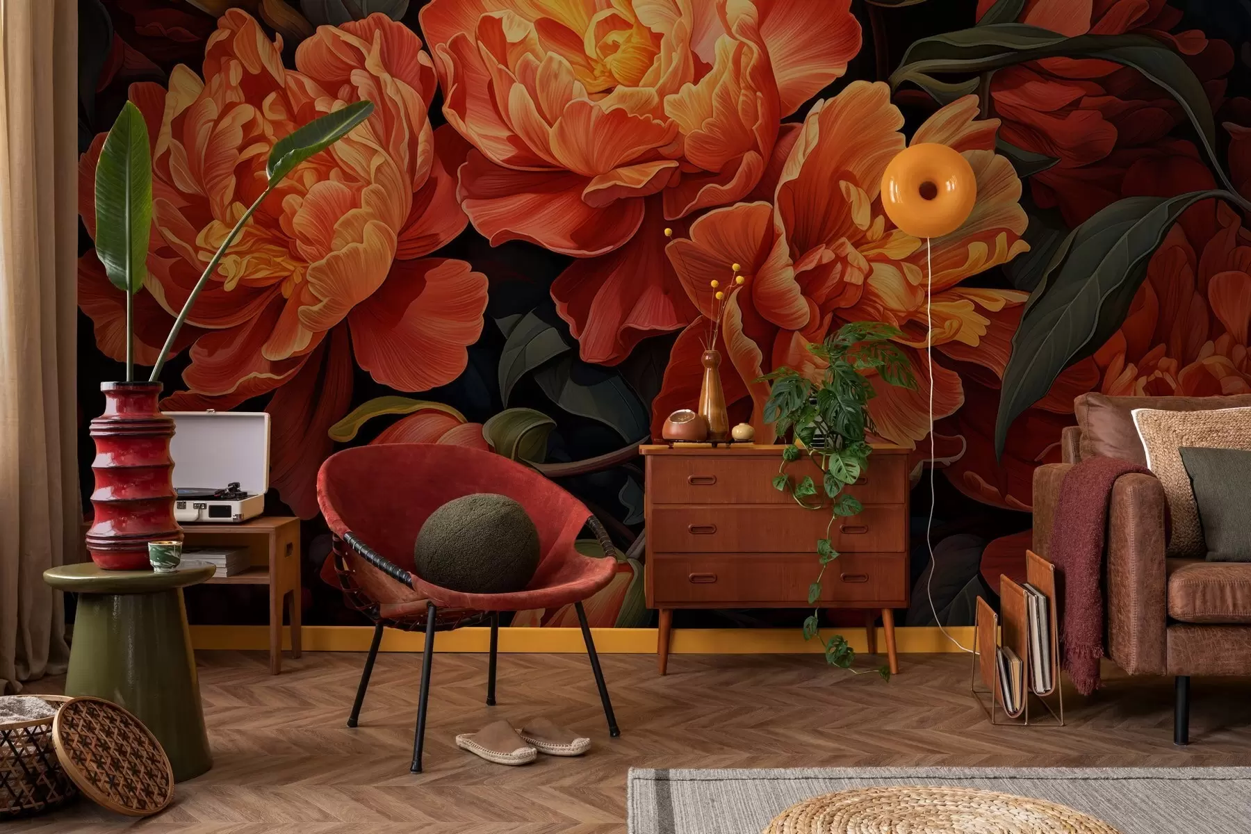 Carta da parati Floreale Calda serata floreale n. w05044