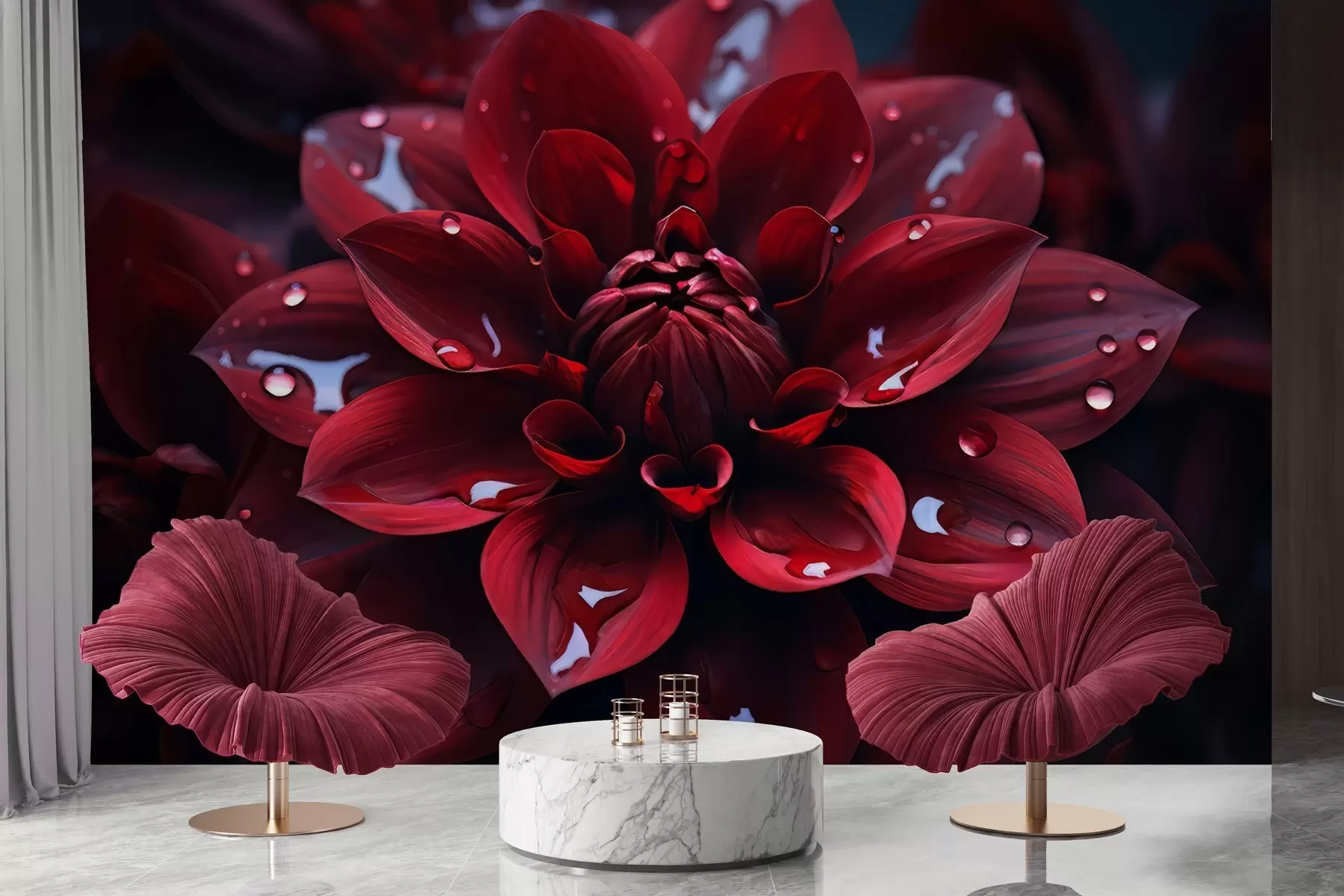 carta da parati Giuscio Crisantemo nr. w05057