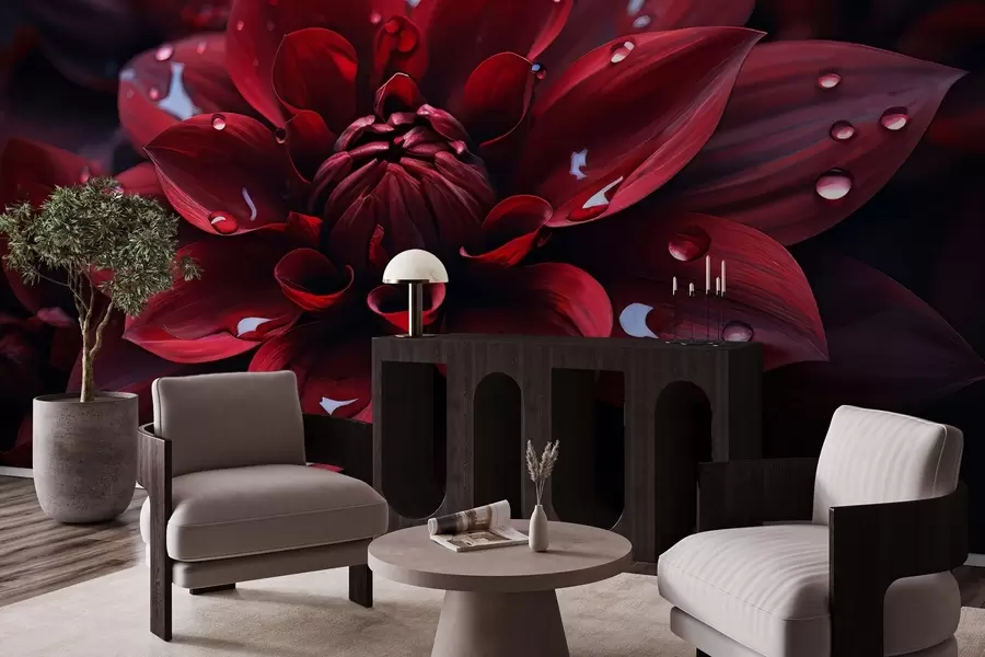 Carta da parati Floreale Giuscio Crisantemo n. w05057