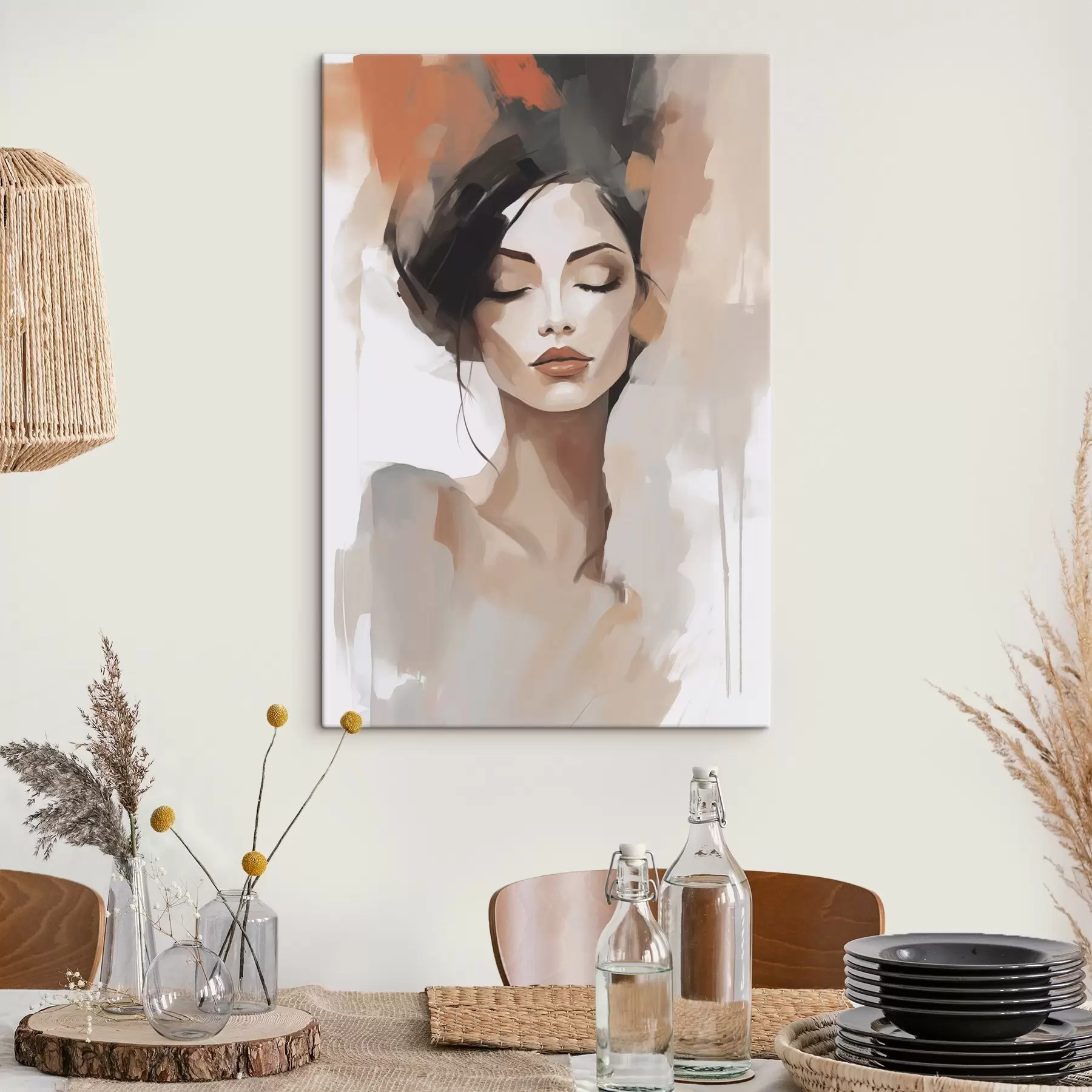 carta da parati Ritratto astratto di una ragazza nr. s47151