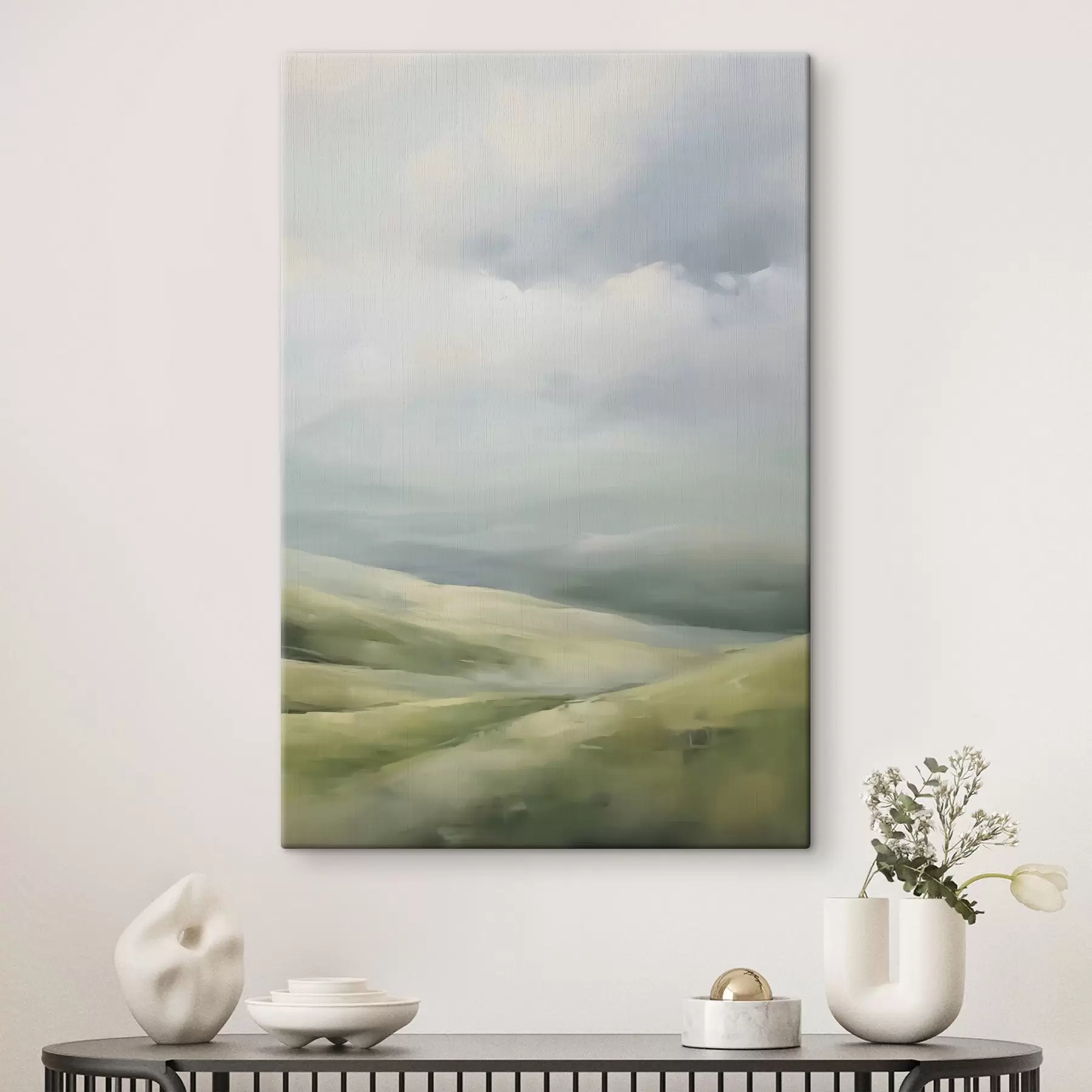 carta da parati Campo su uno sfondo di nuvole nr. s47243