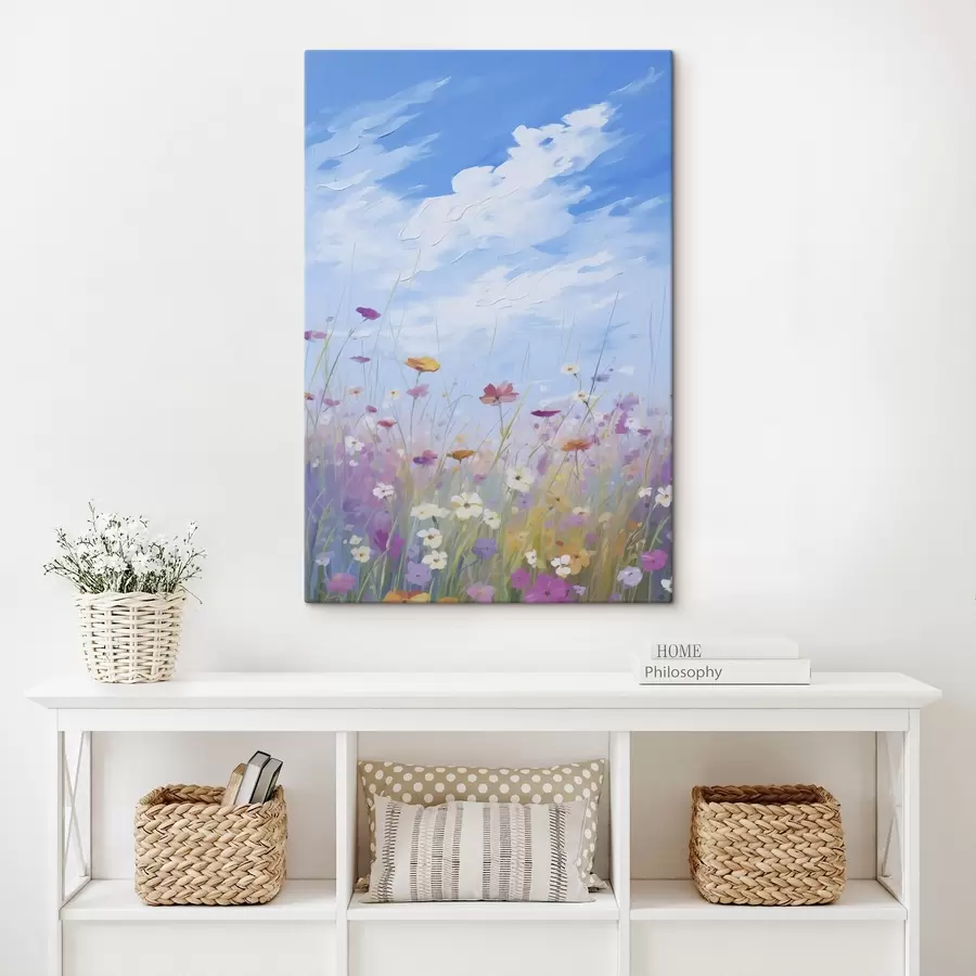 carta da parati Dipinto che imita i fiori selvatici nr. s47245