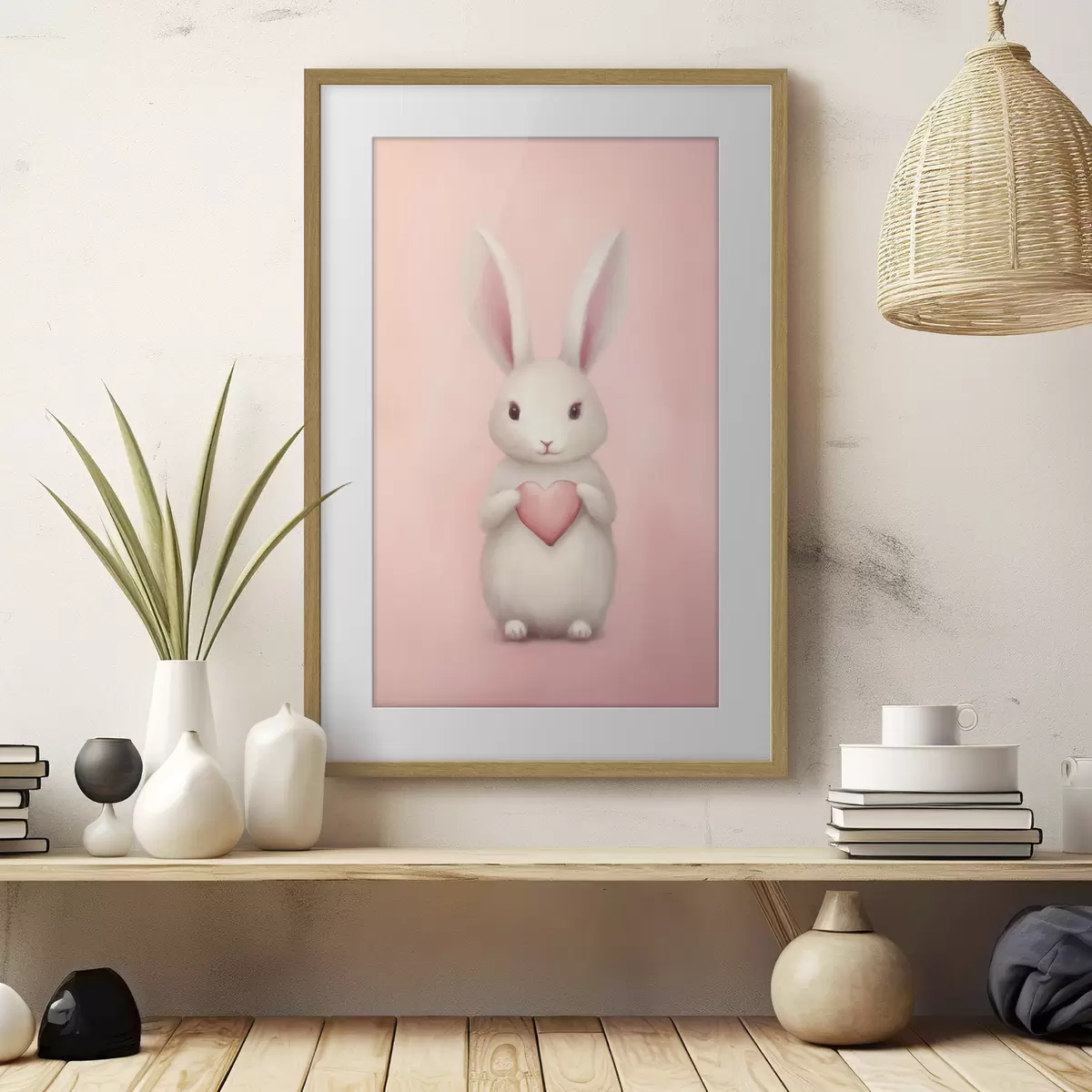 Poster Coniglietto con un cuore f47146