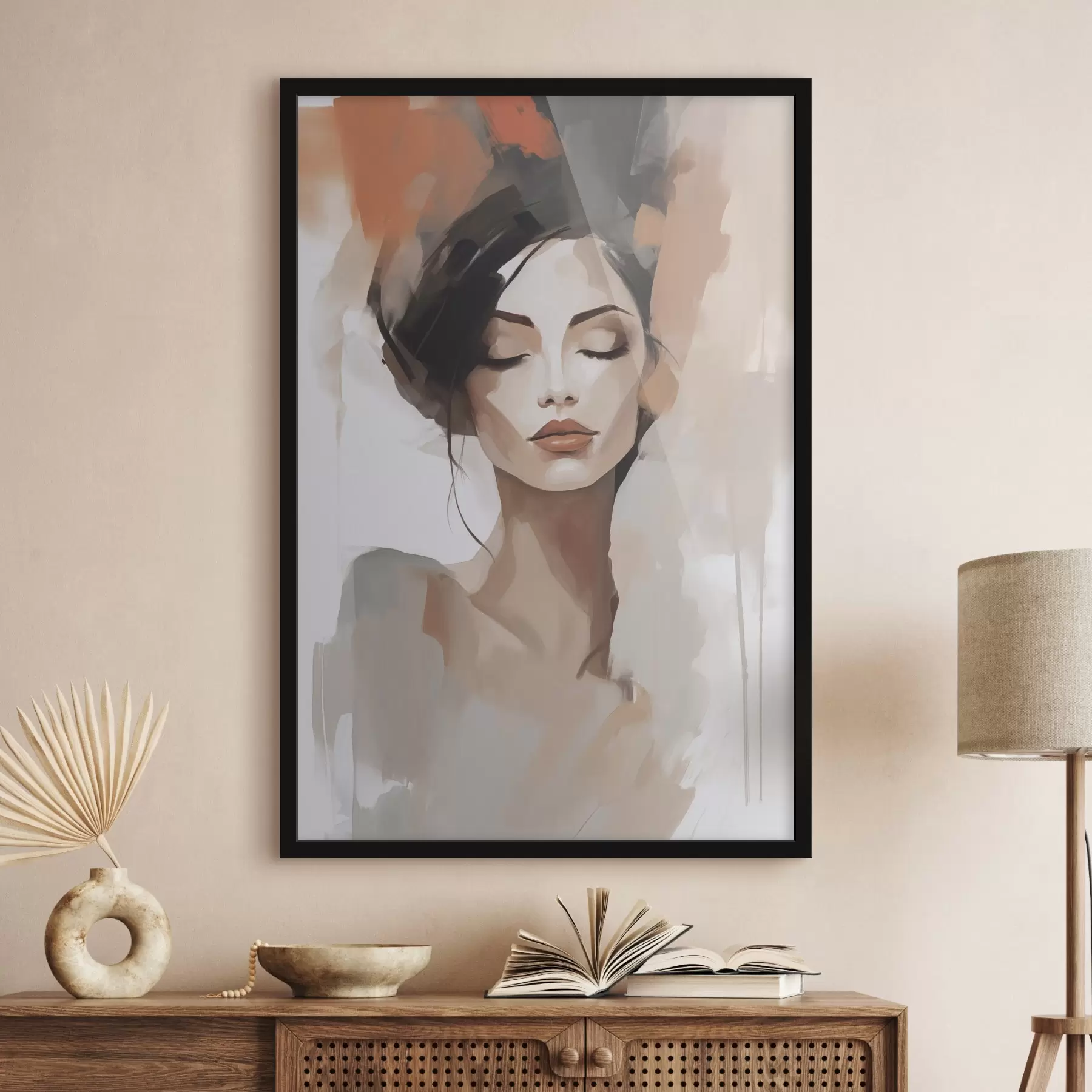 carta da parati Ritratto astratto di una ragazza nr. f47151