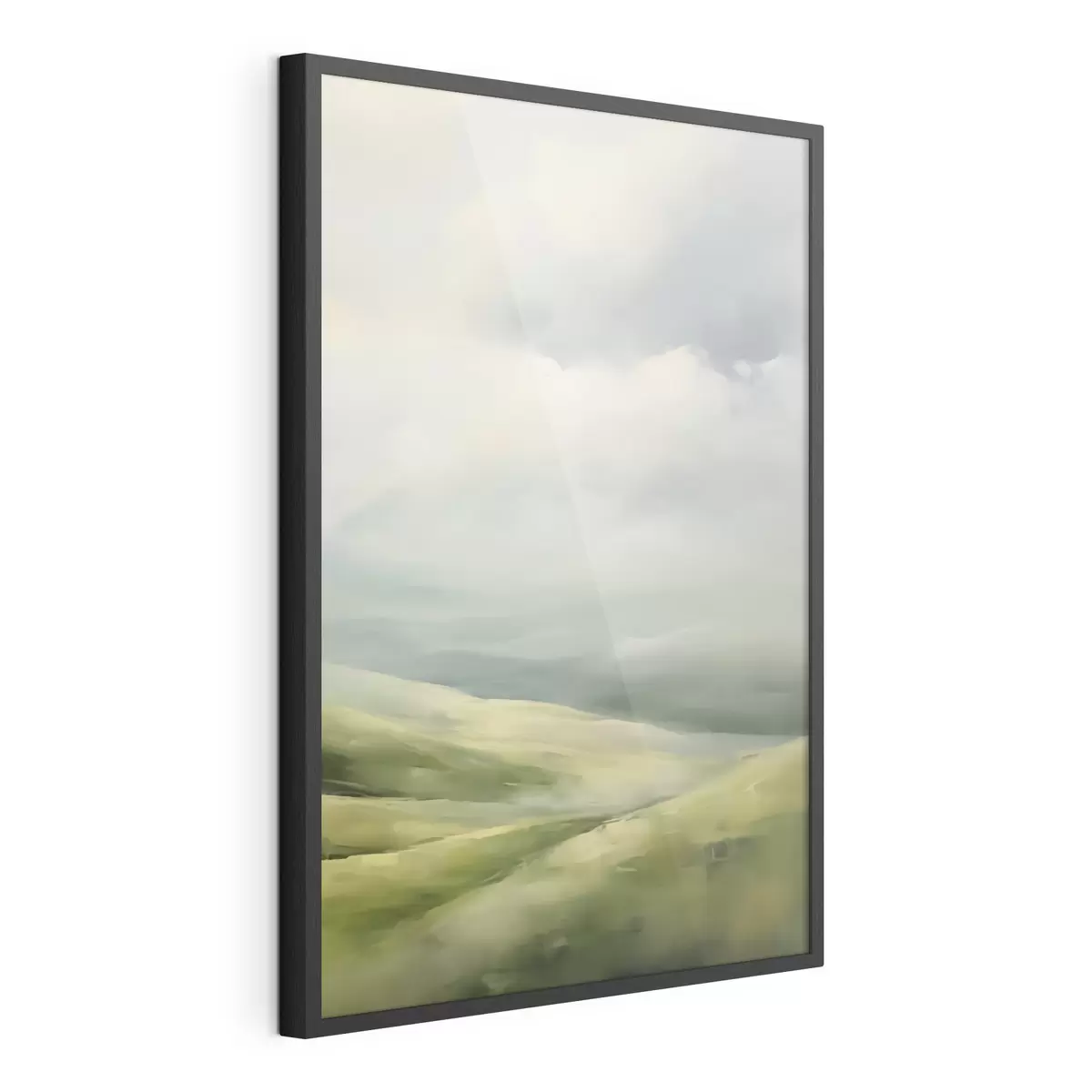 Poster Campo su uno sfondo di nuvole f47243
