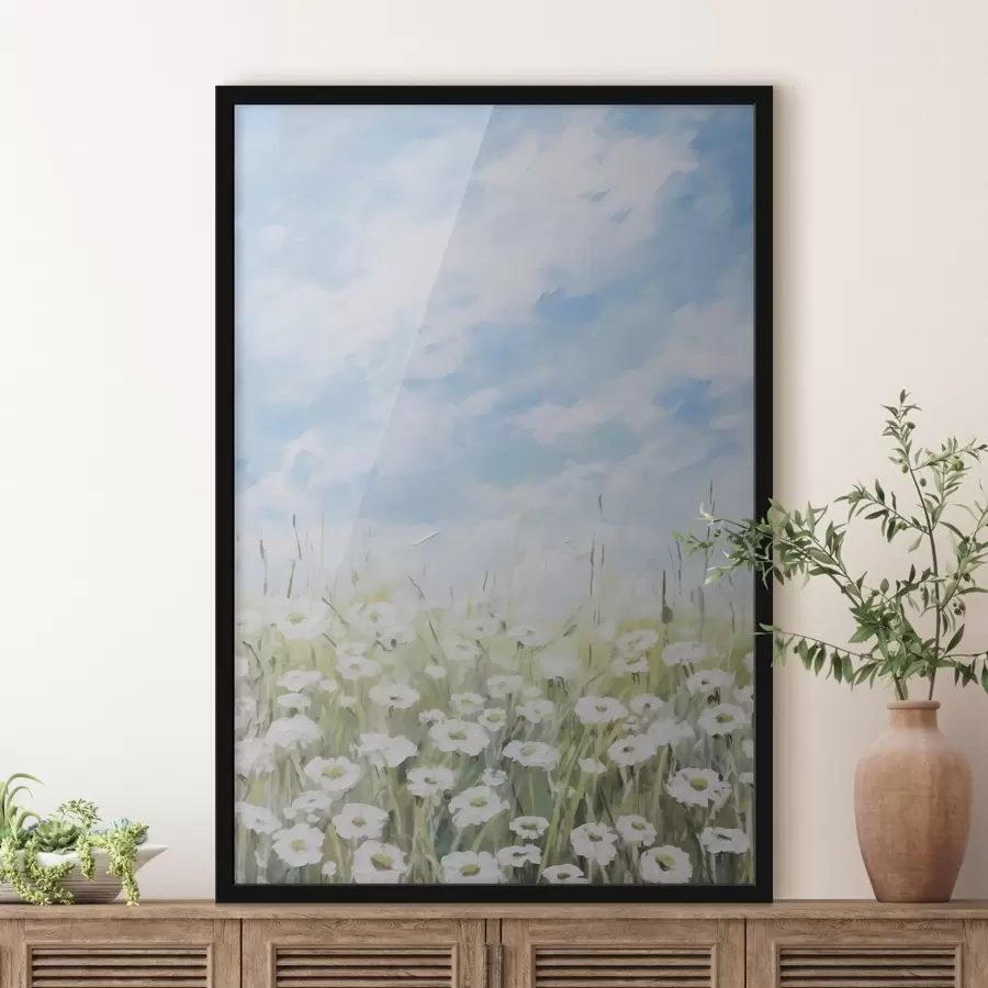 carta da parati Campo di margherite, dipinto imitazione nr. f47246