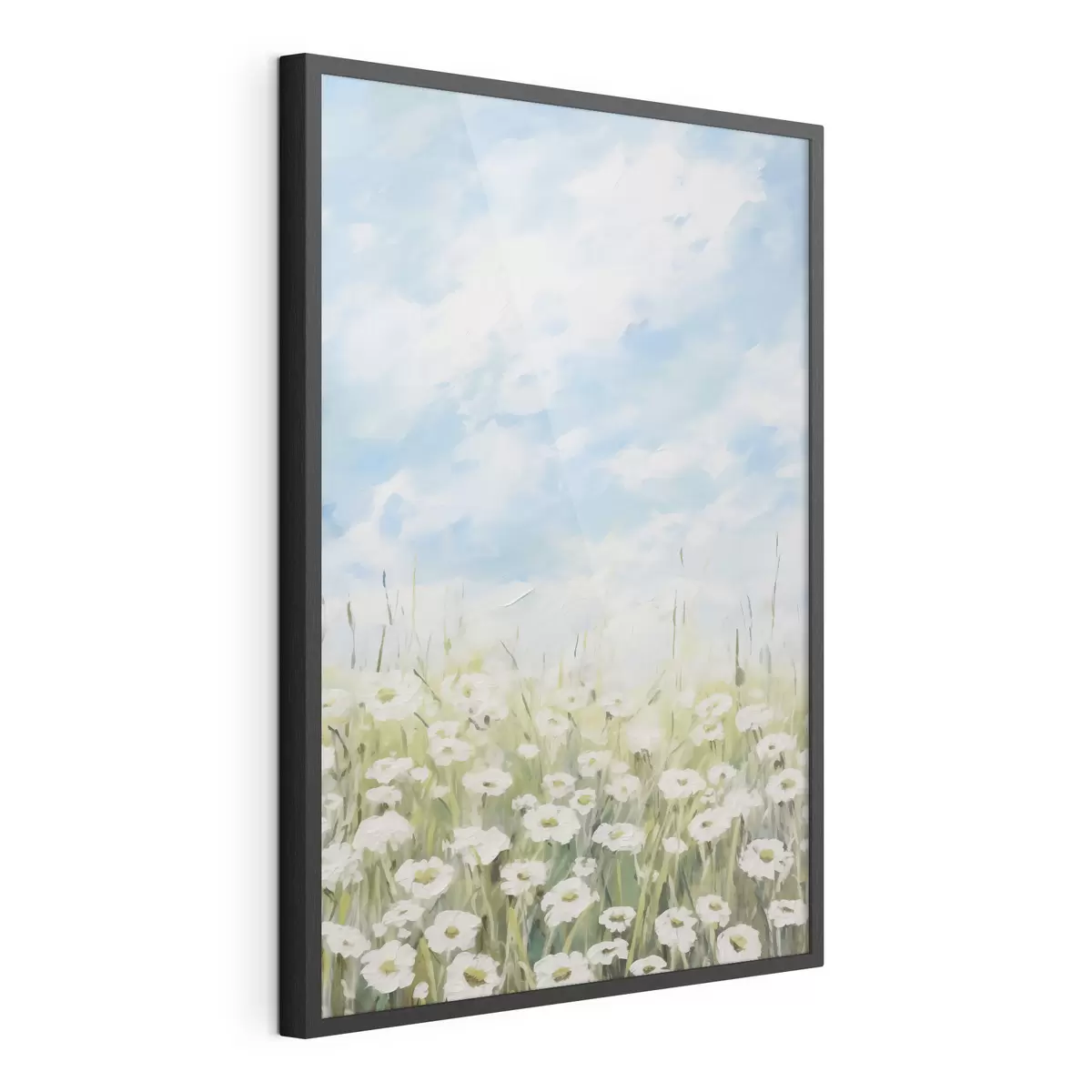 Poster Campo di margherite, dipinto imitazione f47246