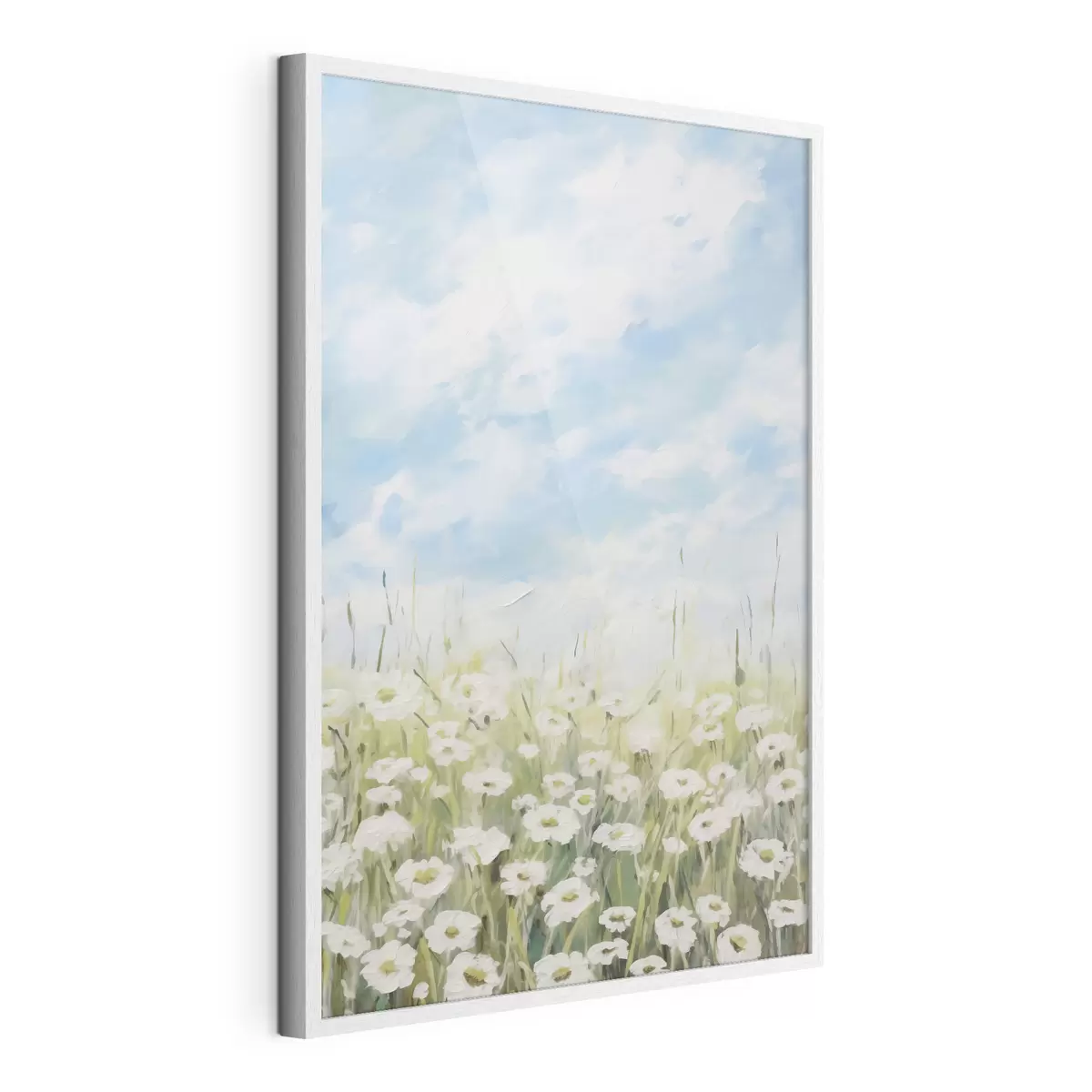 Poster Campo di margherite, dipinto imitazione f47246