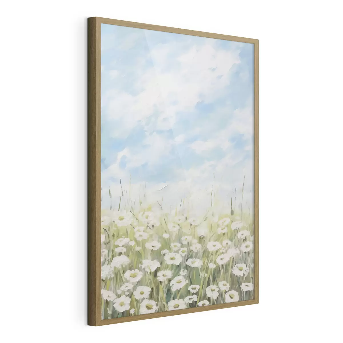 Poster Campo di margherite, dipinto imitazione f47246