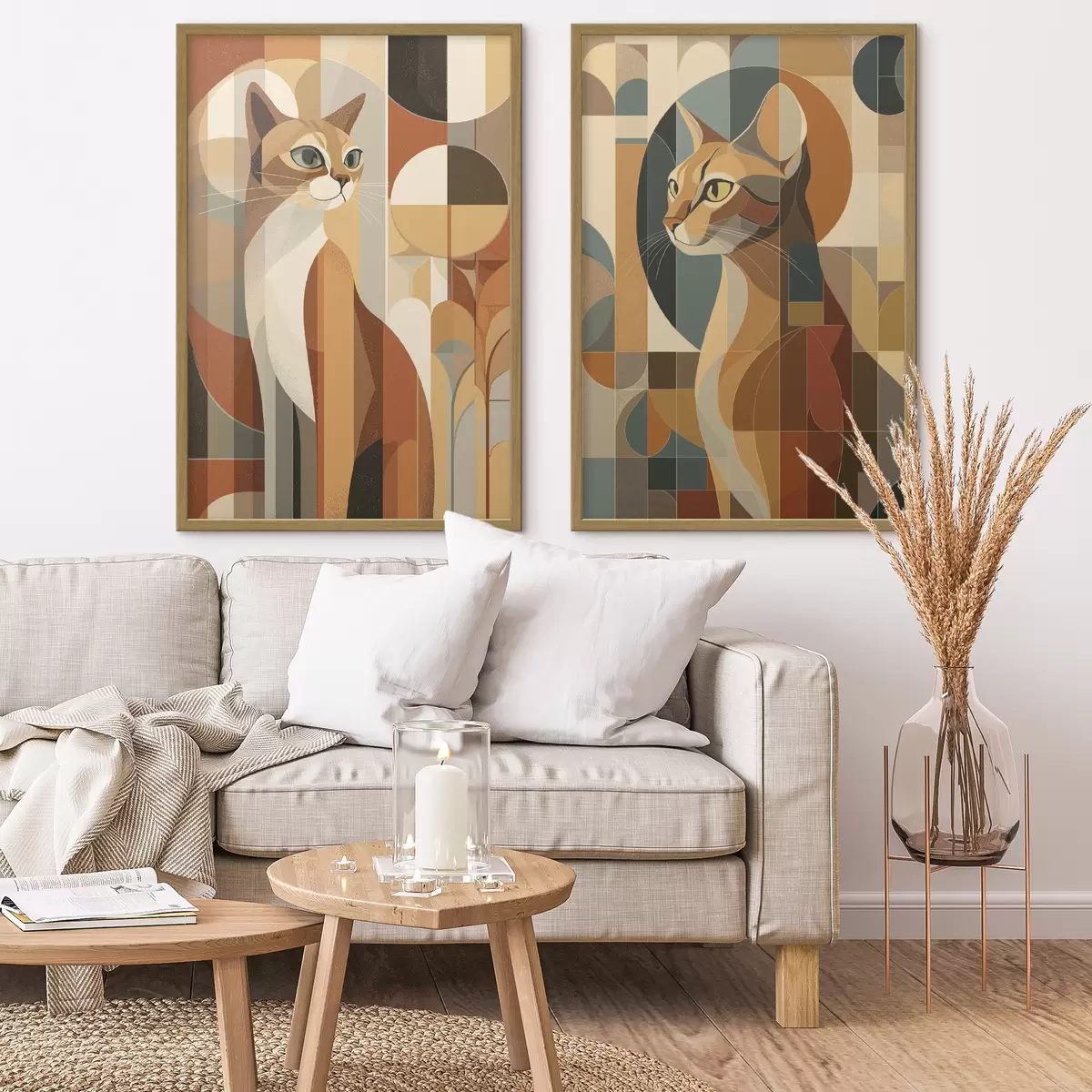 Poster Gatti astratti d00841