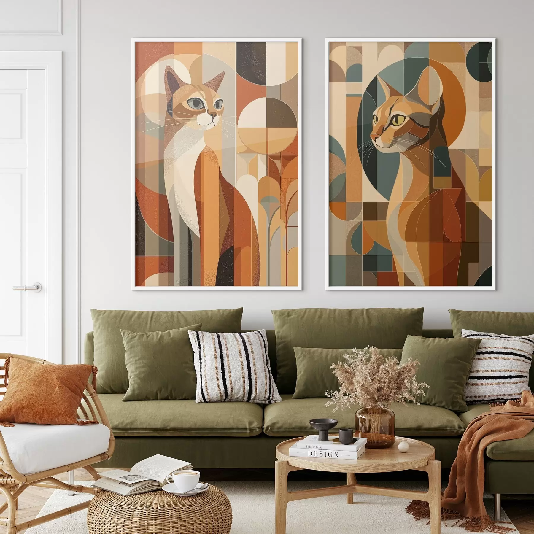 carta da parati Gatti astratti nr. d00841