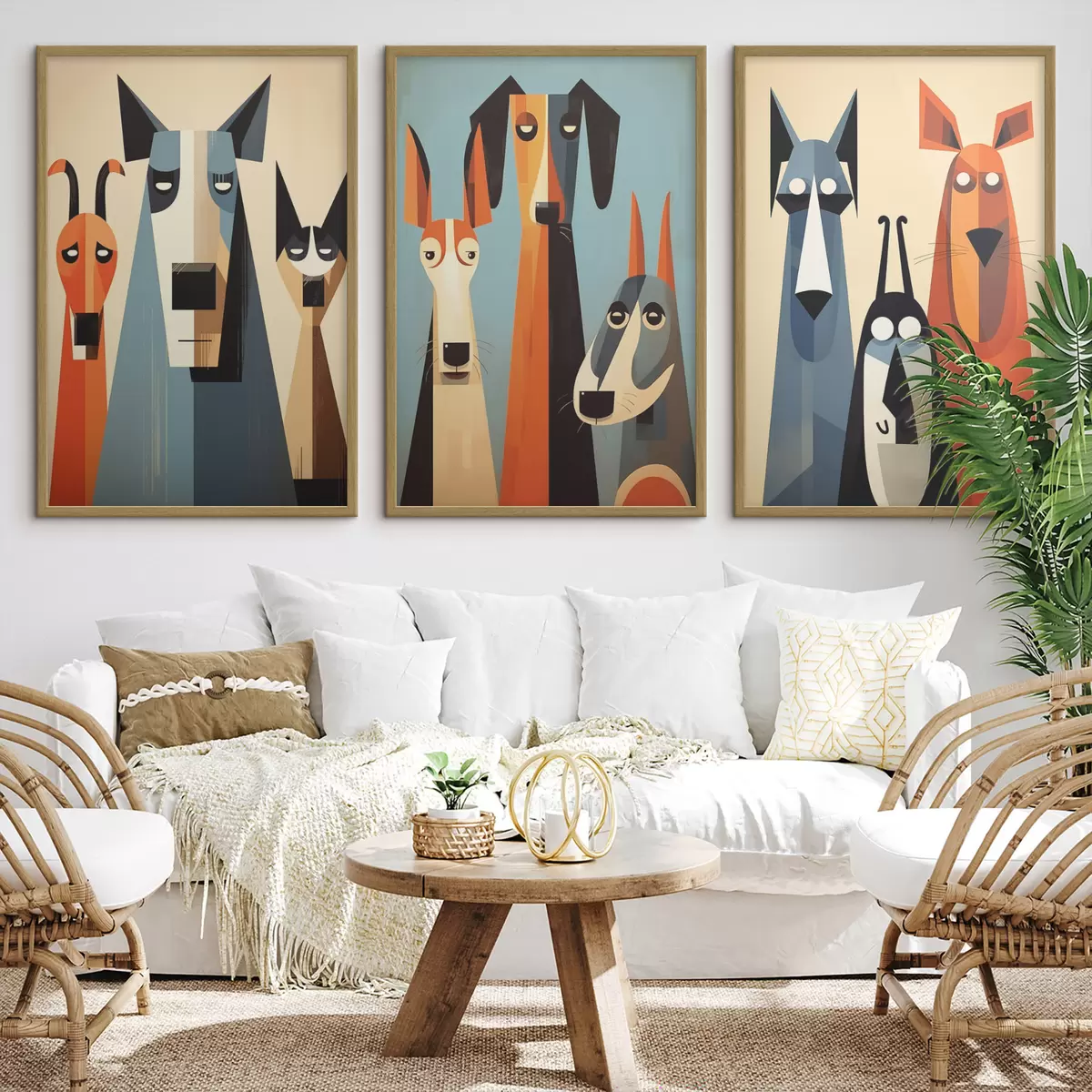 Poster Cani astratti d00845