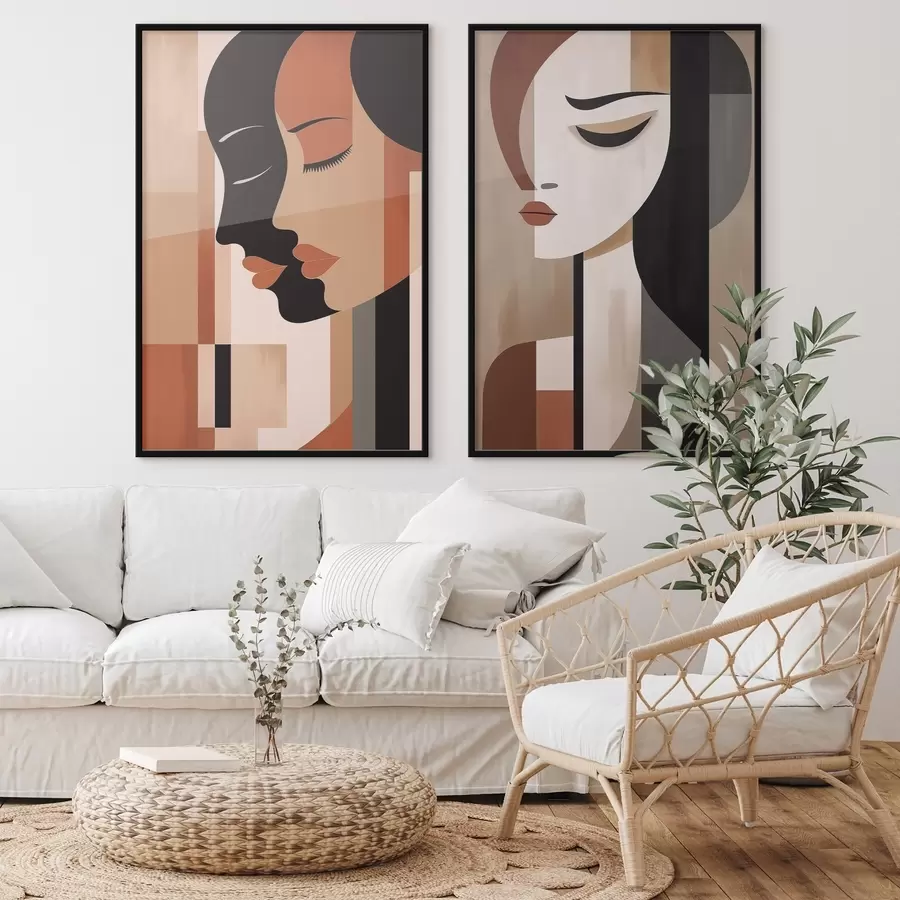 carta da parati Facce astratte nr. d00847