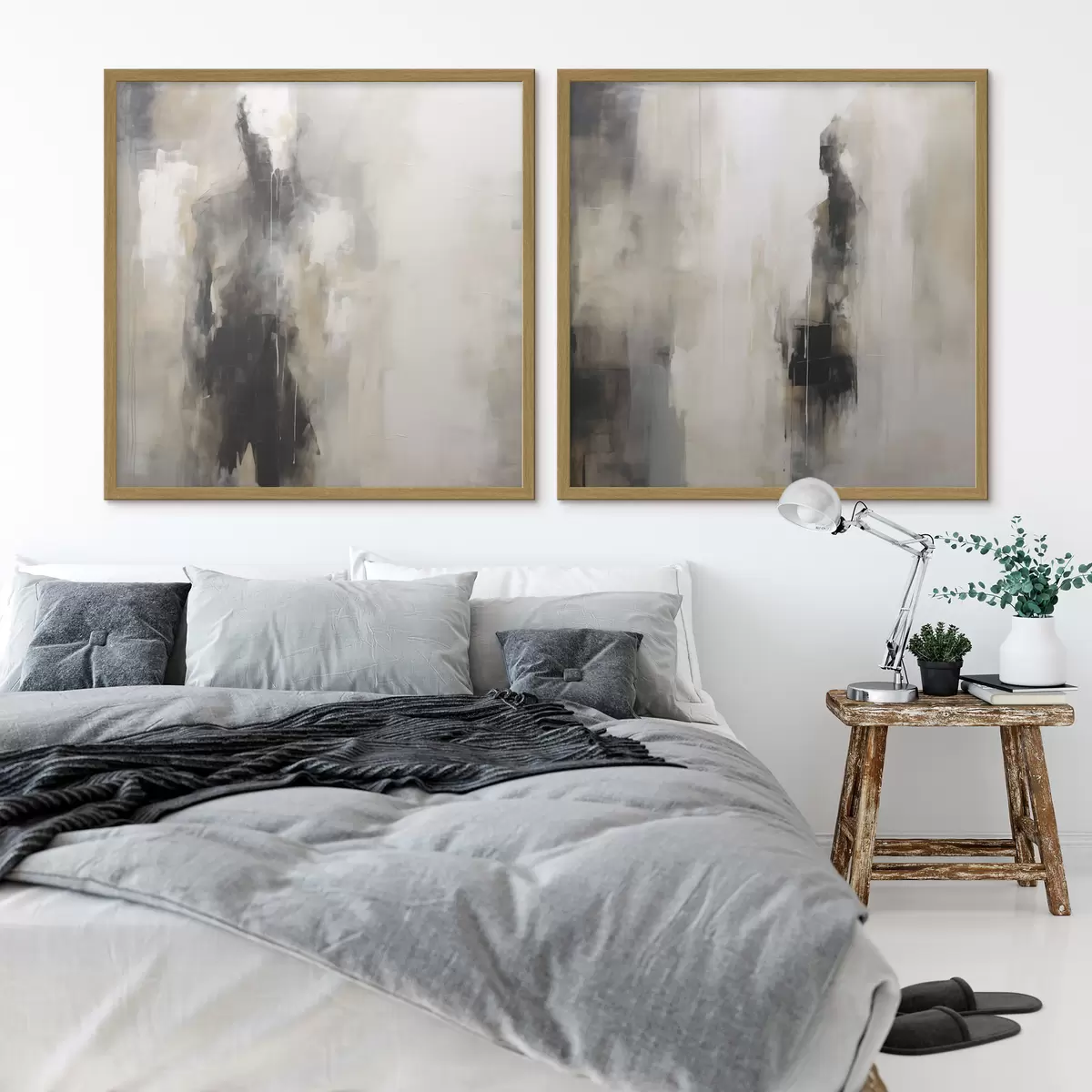 Poster Figure umane astratte nell'ombra d00860