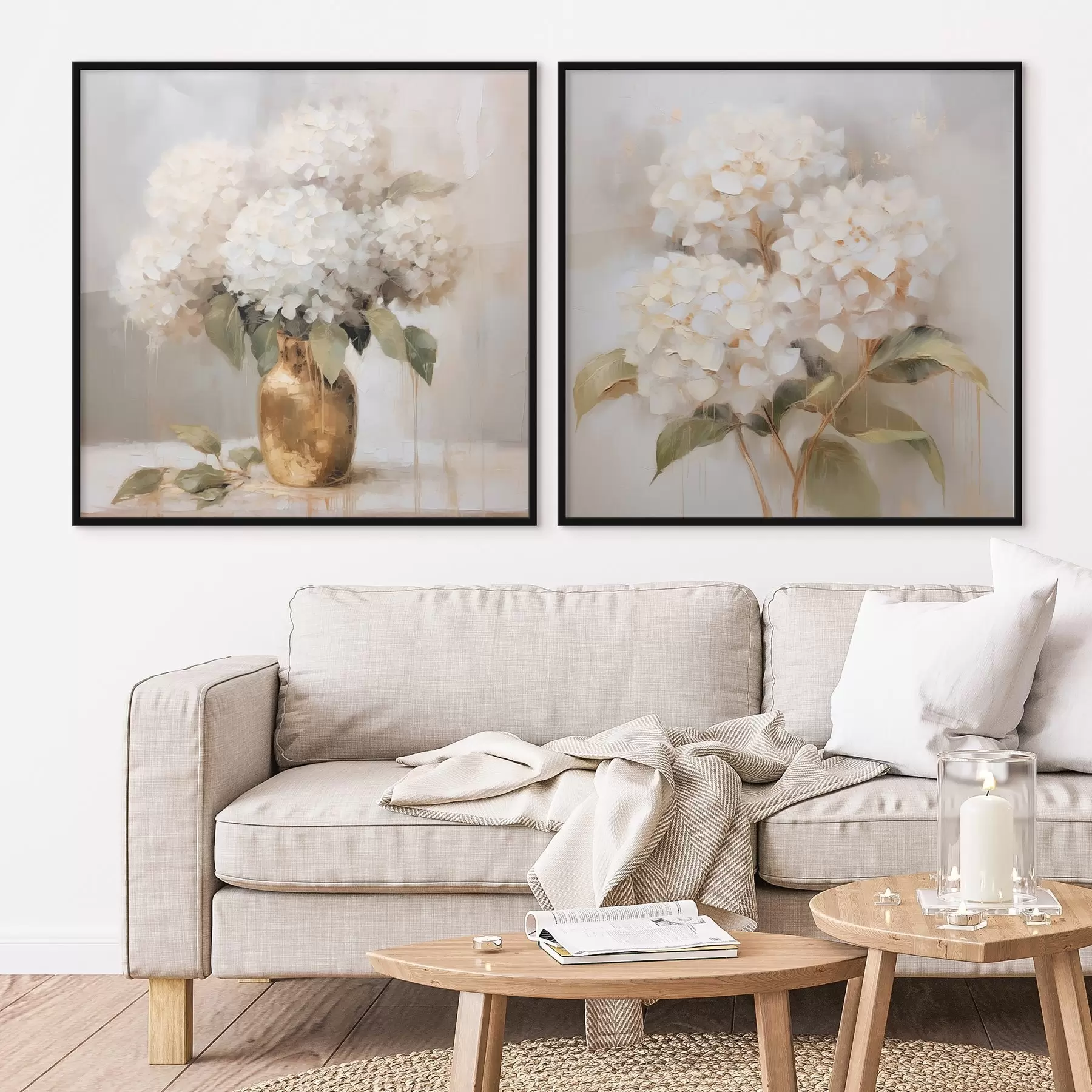 carta da parati Delicate ortensie nr. d00857