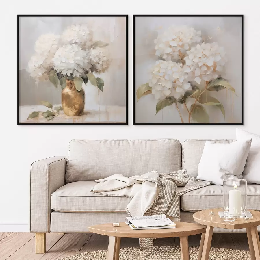 carta da parati Delicate ortensie nr. d00857