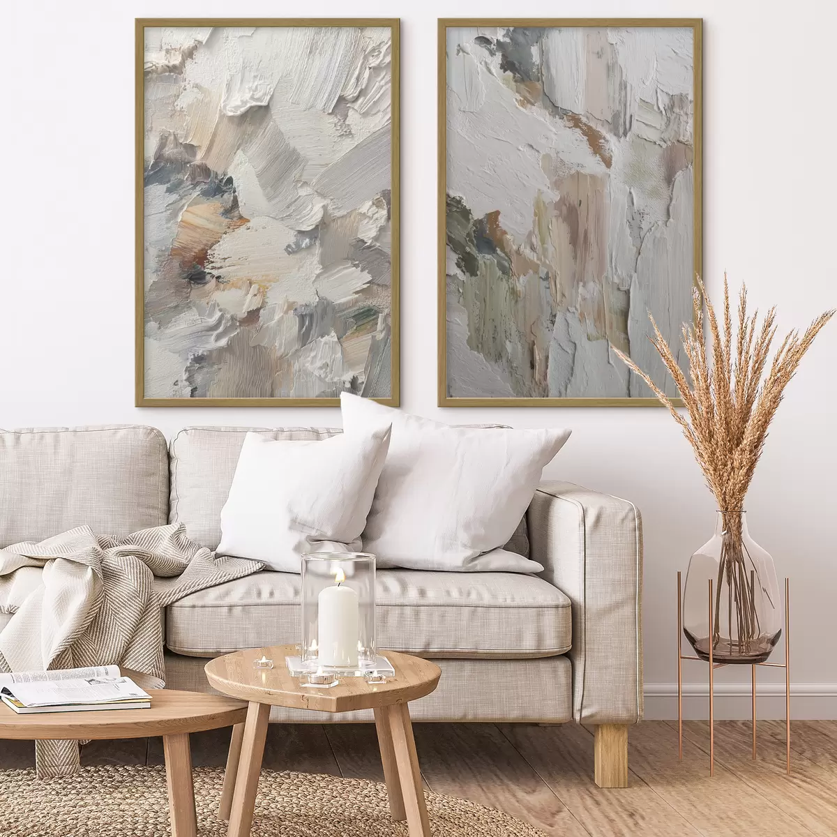 Poster Testo astratto Impasto Texture d00916