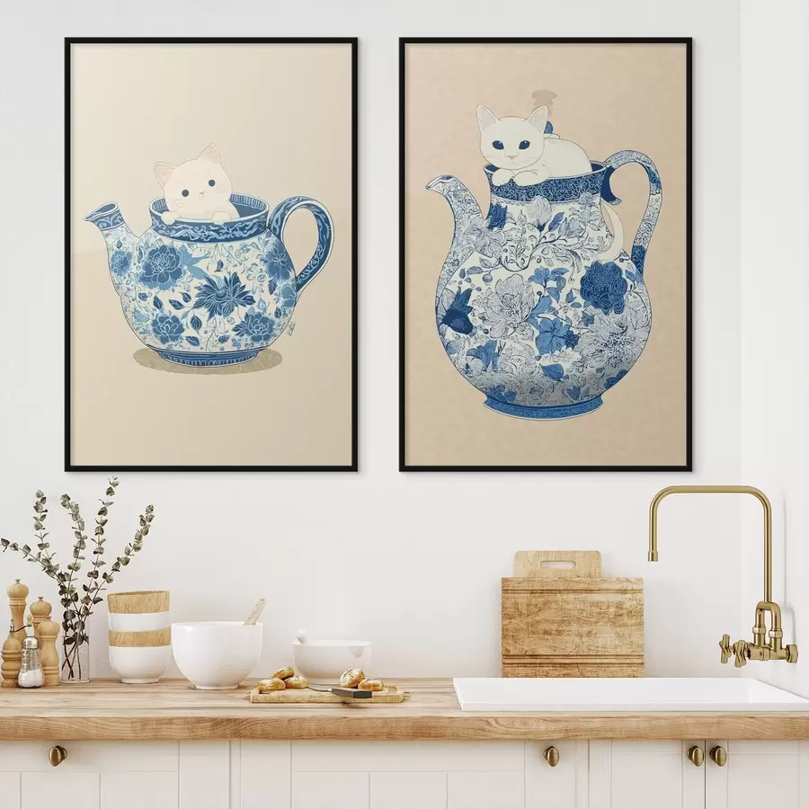 carta da parati Gatto nella brocca nr. d00920