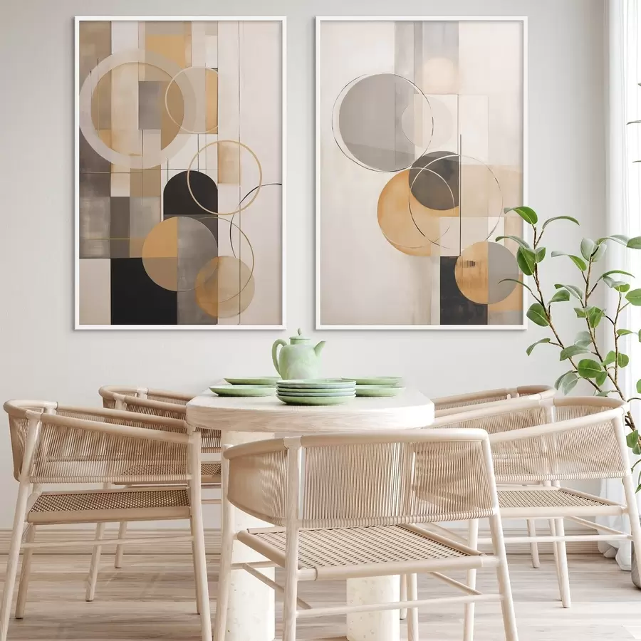 carta da parati Astrazione geometrica con cerchi nr. d00858