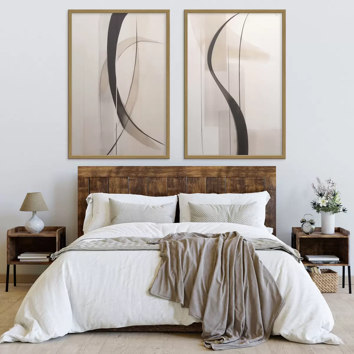 Poster Due linee slanciate d00942