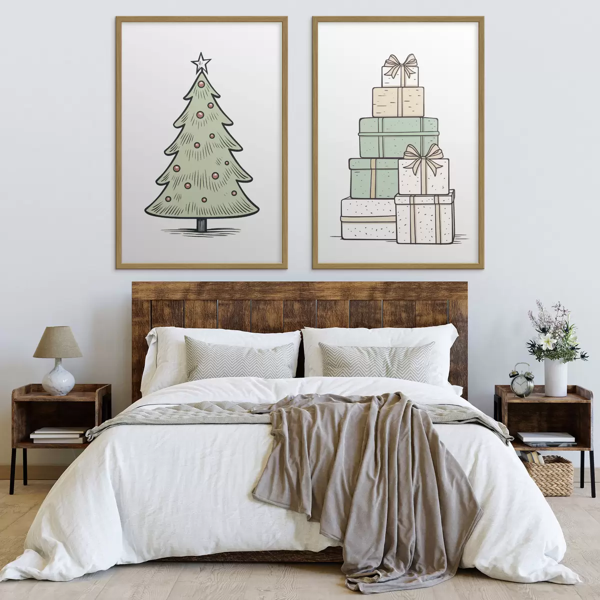 Poster Albero di Natale e regali d00953