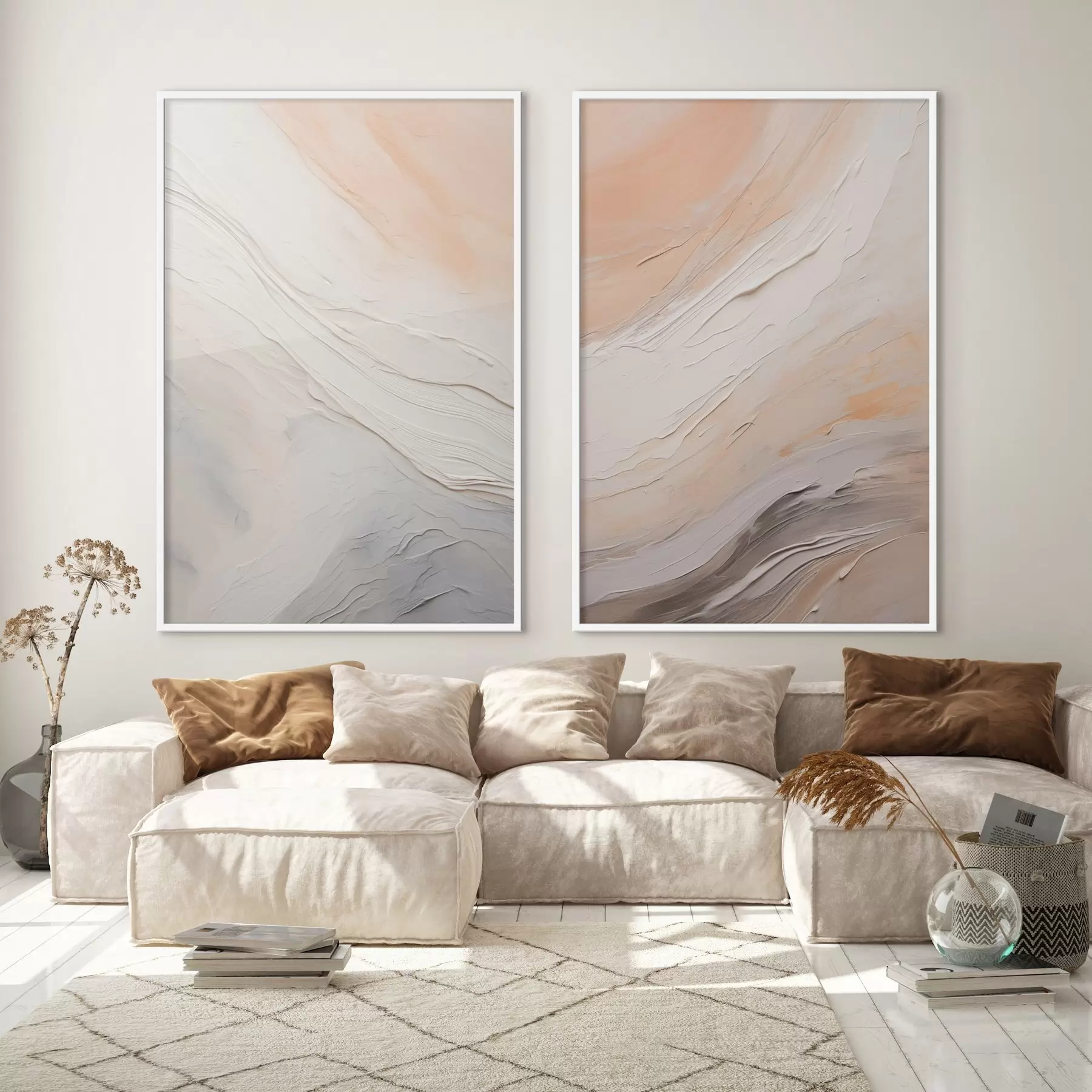 carta da parati Texture neutre in gesso con strati in rilievo fluidi nr. d00971