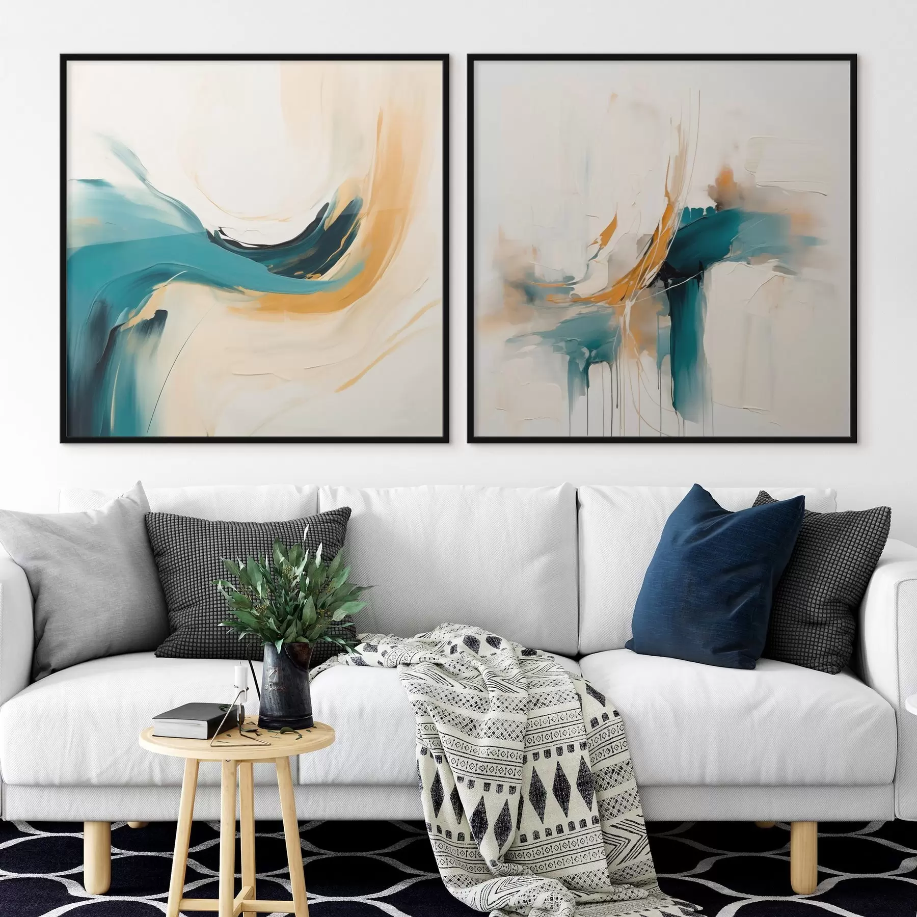 carta da parati Composizione artistica con movimento cromatico fluido nr. d00989