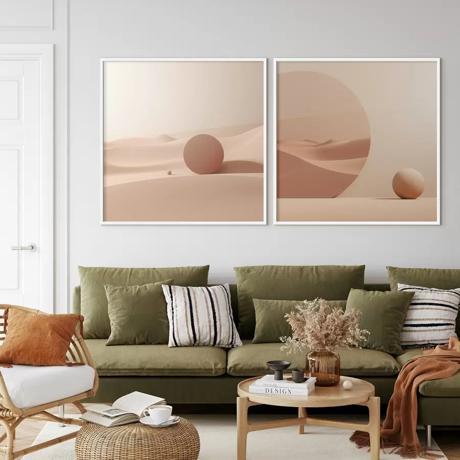 carta da parati Composizione con spazi tranquilli e una forma geometrica nr. d00990