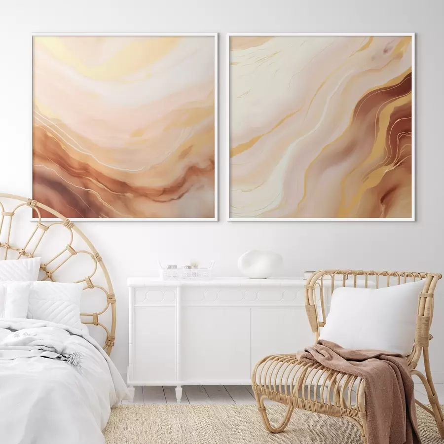 carta da parati Strutture leggere e ondulate realizzate con la tecnica dell'acquerello nr. d00991