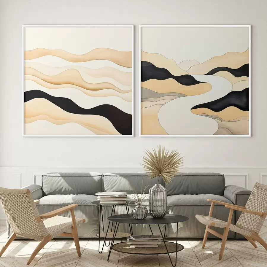 carta da parati Forme astratte ispirate ai ritmi naturali nr. d00992