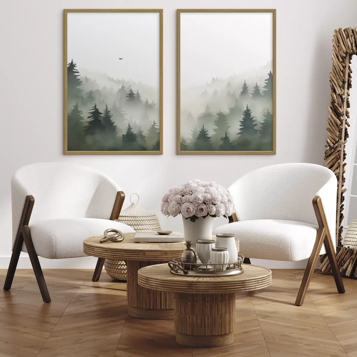 Poster Foresta nebbiosa d01061