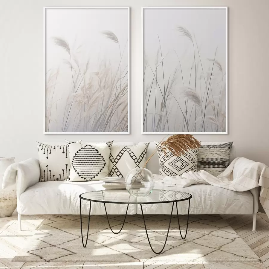 carta da parati Piante delicate su sfondo chiaro nr. d01065