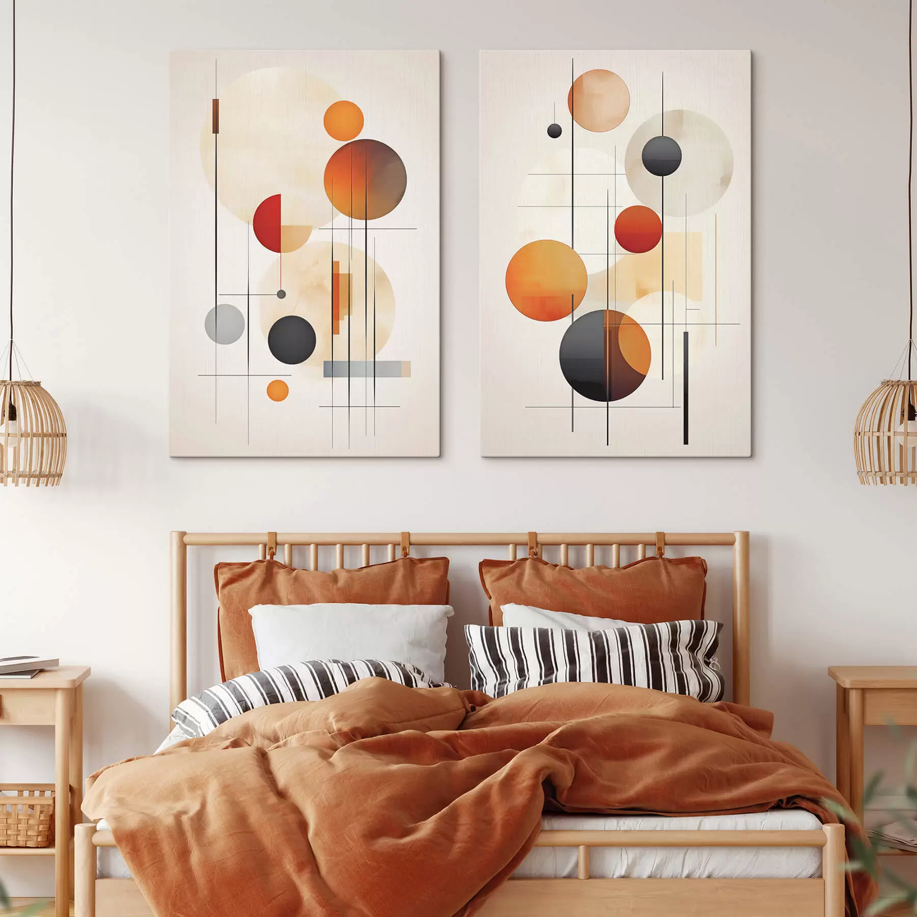 carta da parati Astrazione geometrica con sfere nr. m01103