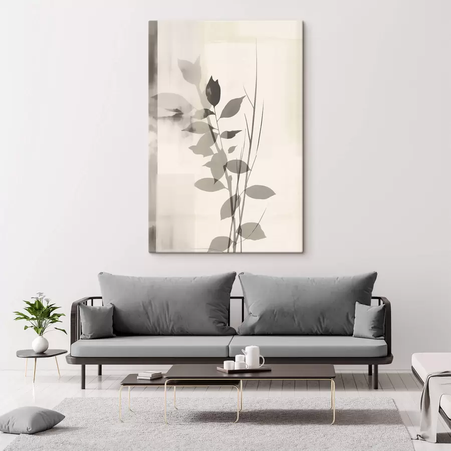 carta da parati Rami di foglie astratte nr. s47103