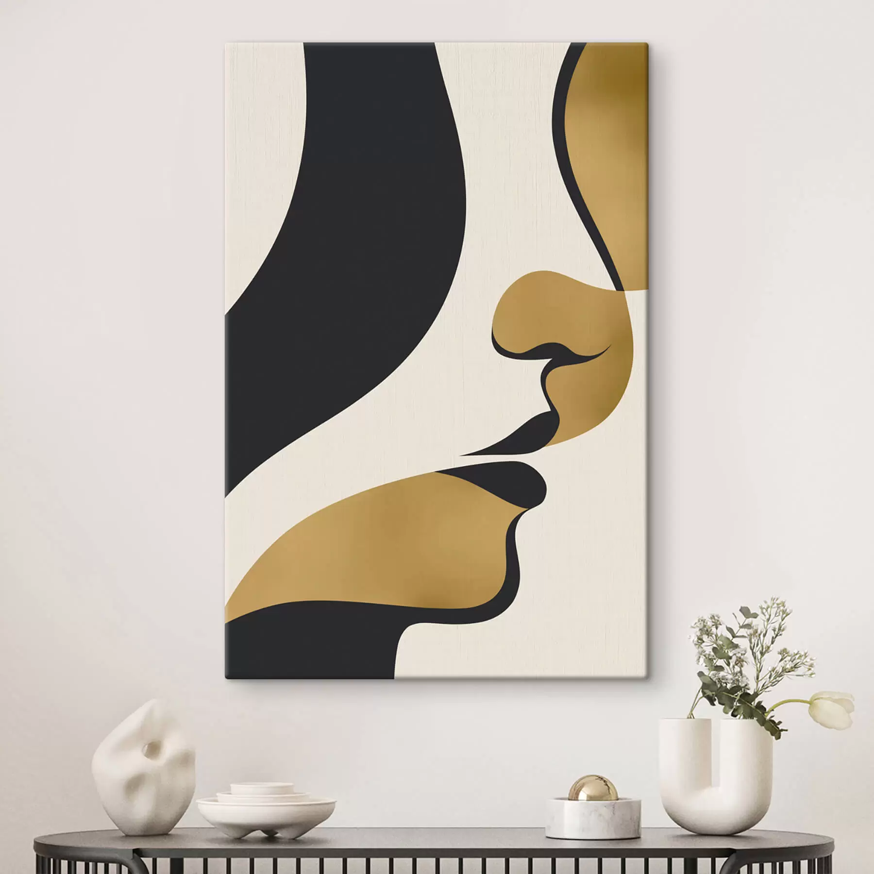 carta da parati Silhouette astratta di un volto nr. s47251