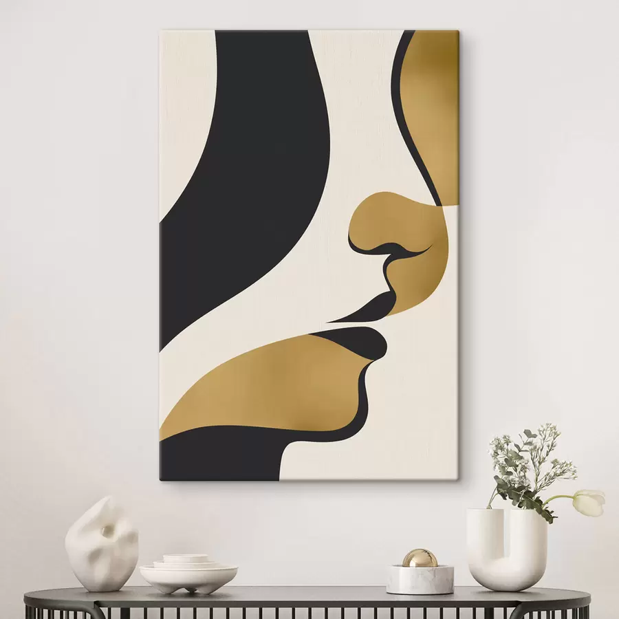 carta da parati Silhouette astratta di un volto nr. s47251