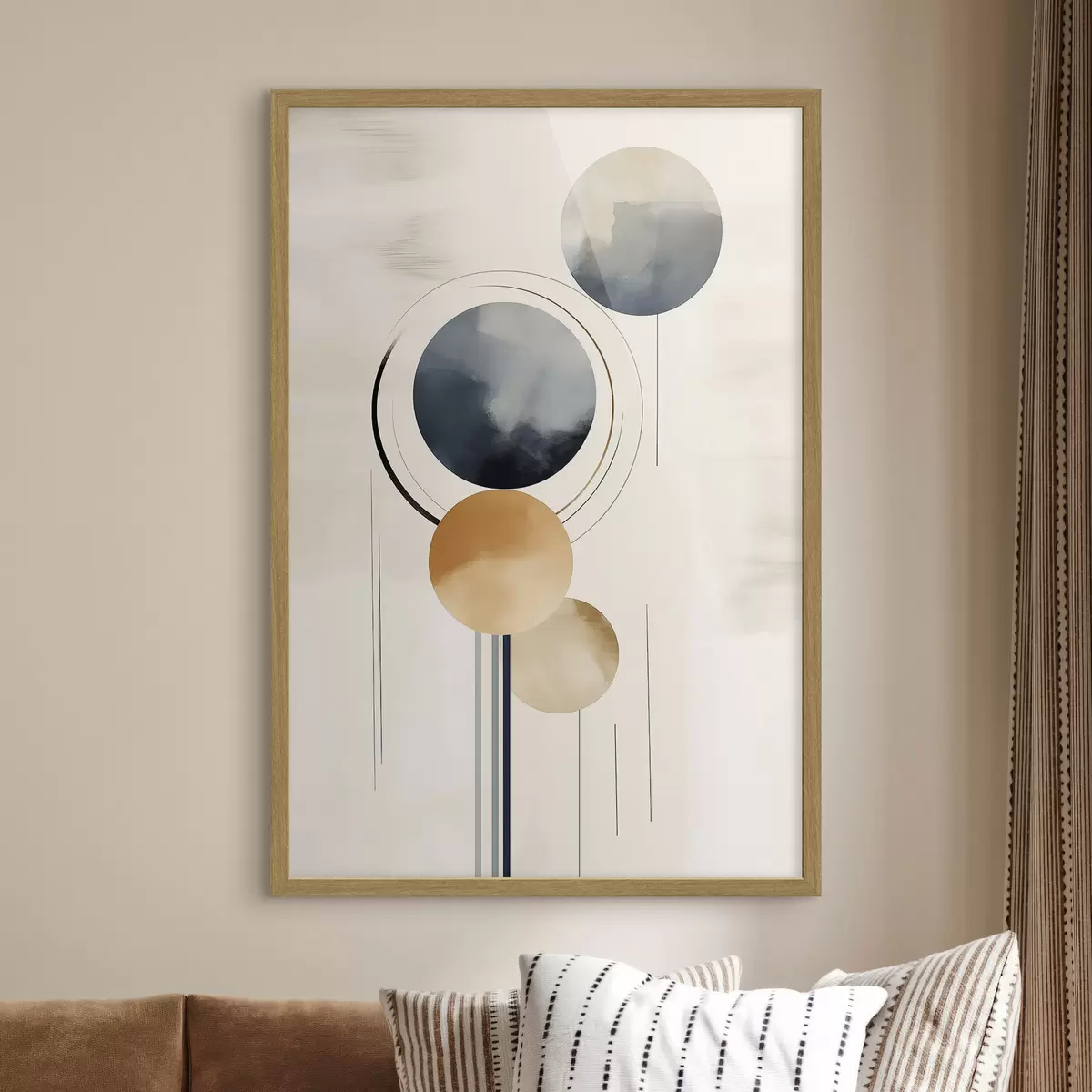 Poster Astrazione con sfere f47100