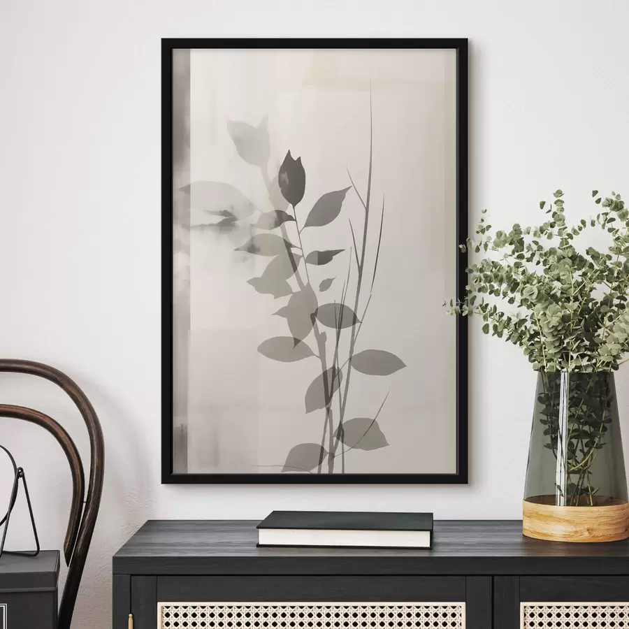 carta da parati Rami di foglie astratte nr. f47103