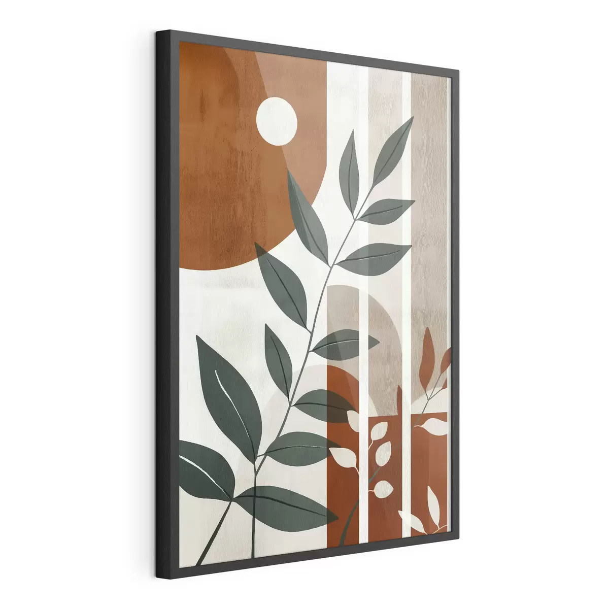 Poster Astrazione con rami di foglie f47247