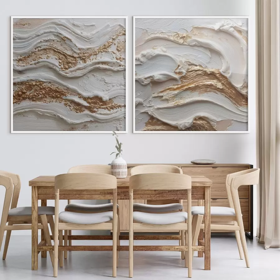 carta da parati Astrazione volumetrica con tratti bianchi e gialli nr. d00742