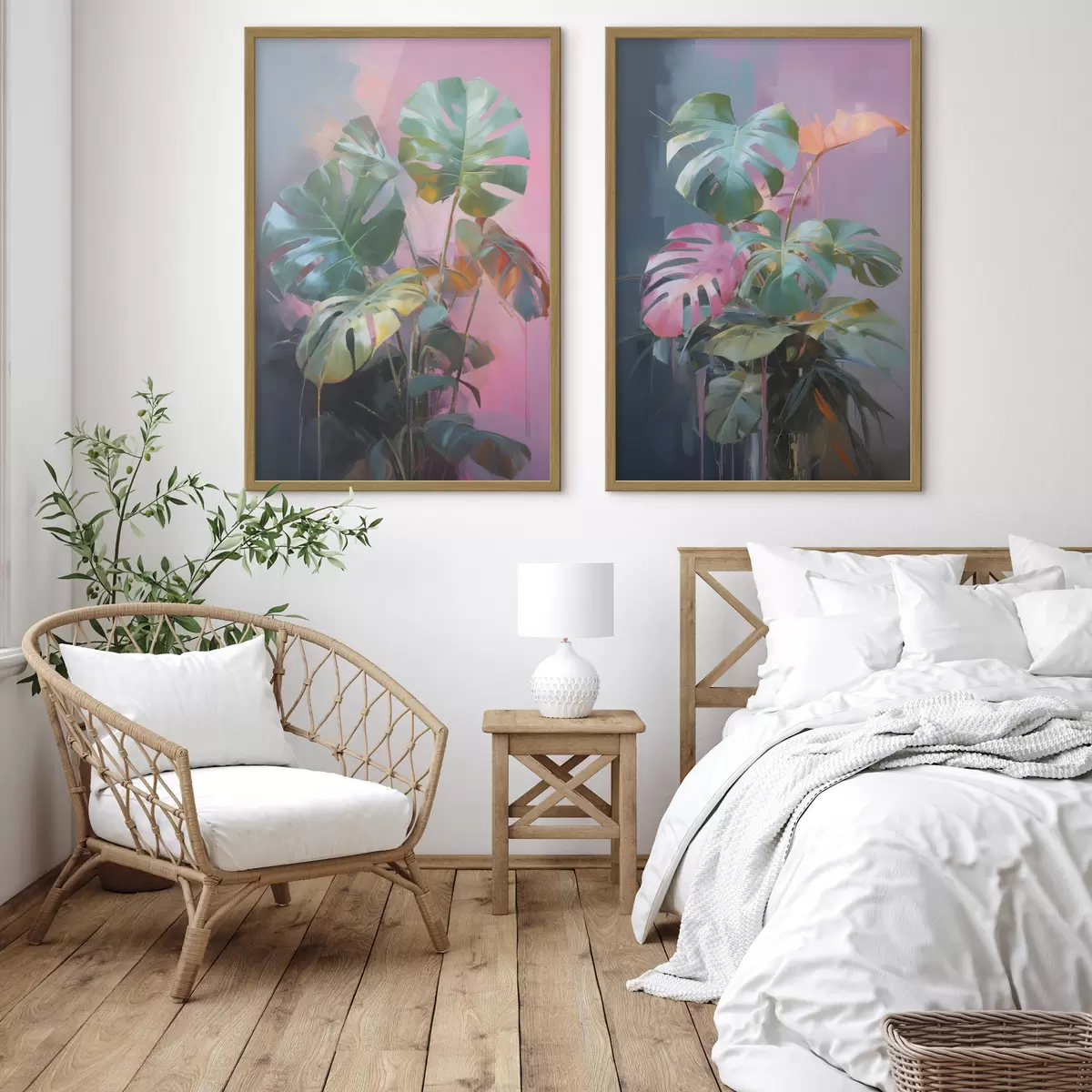 Poster Foglie e volo d00886
