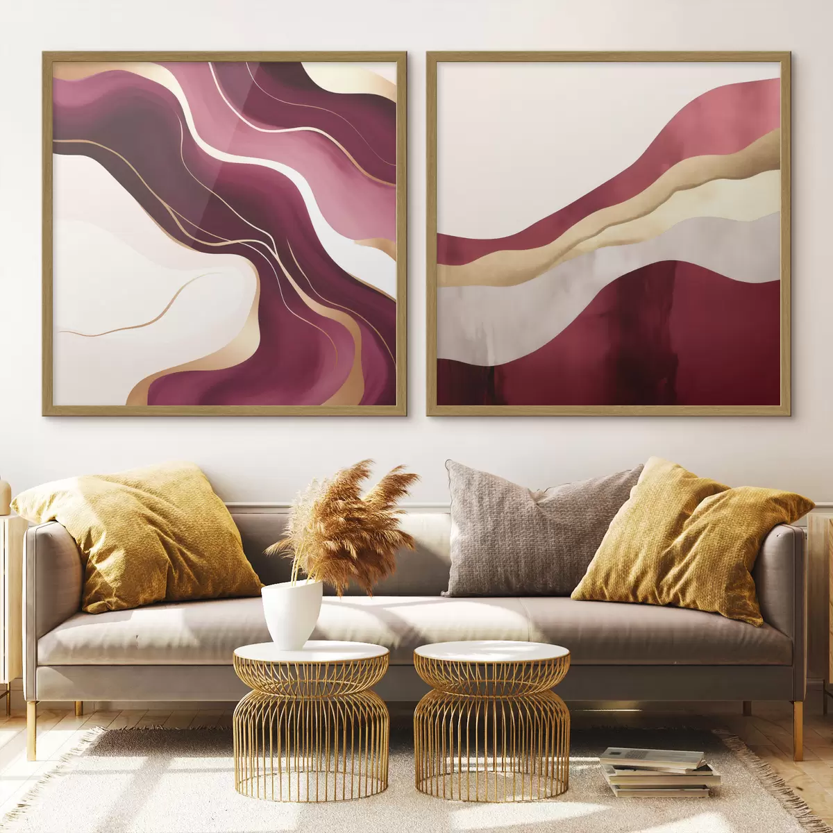 Poster Astrattismo ondulato, ricche sfumature d00903