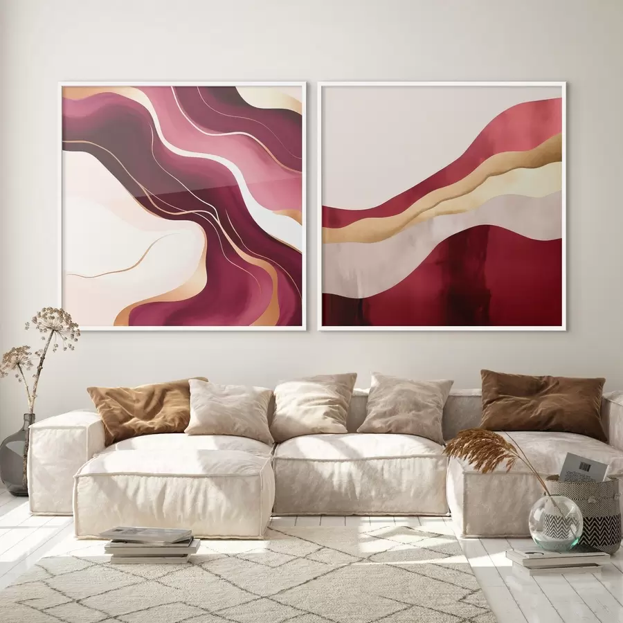 carta da parati Astrattismo ondulato, ricche sfumature nr. d00903