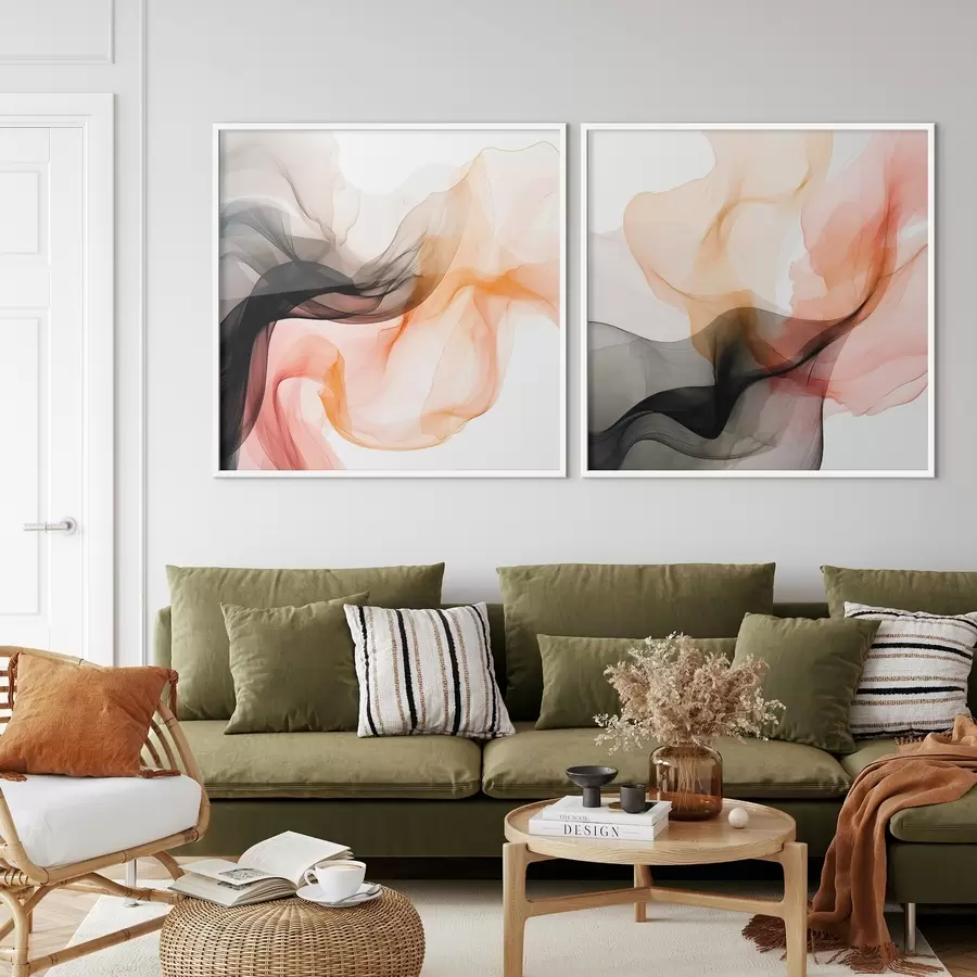 carta da parati Energia dell'arancione e del nero nr. d00904