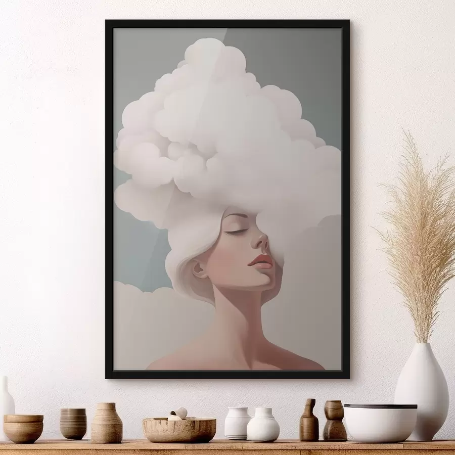 carta da parati La ragazza e la nuvola nr. f47338