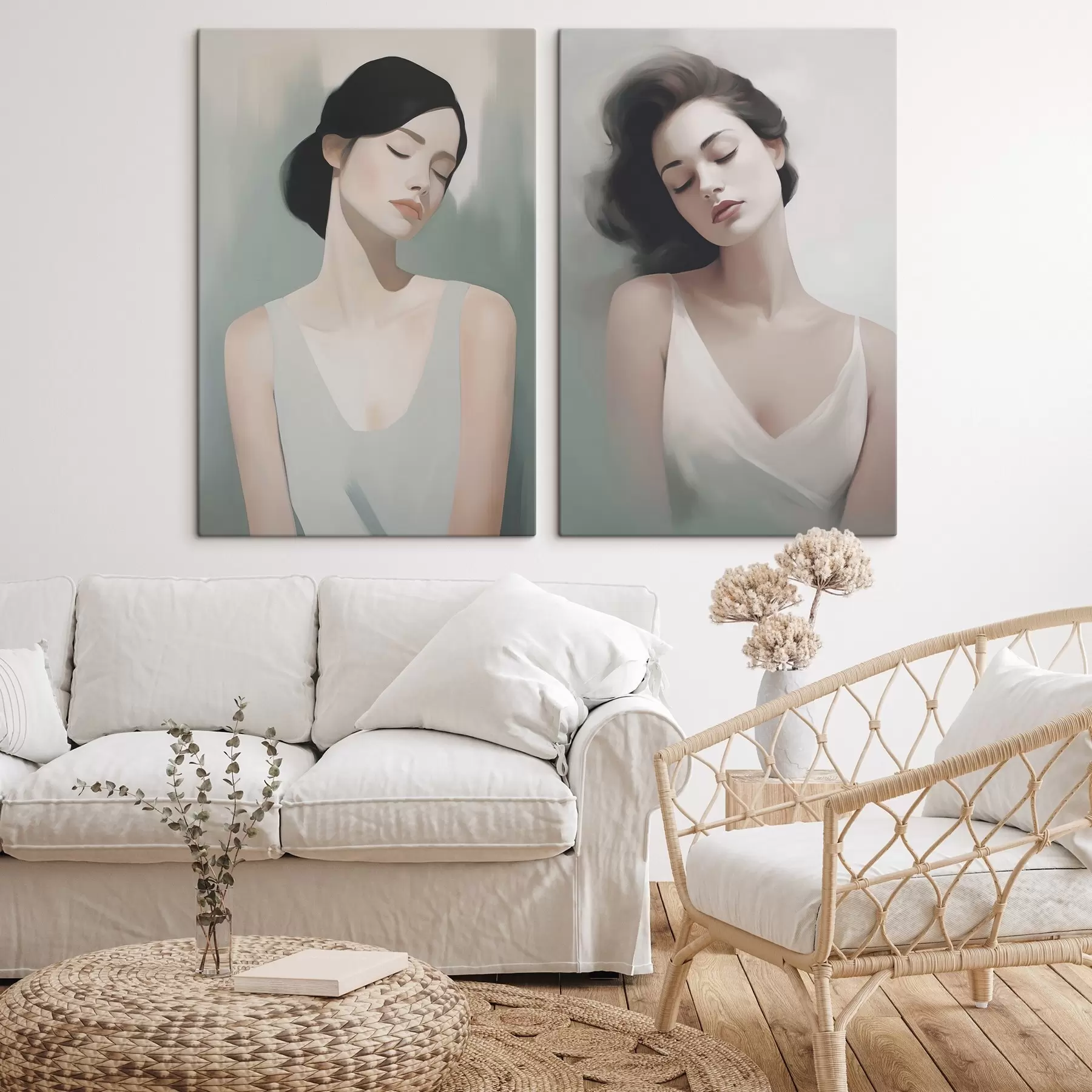 carta da parati Una ragazza con gli occhi chiusi nr. m01188