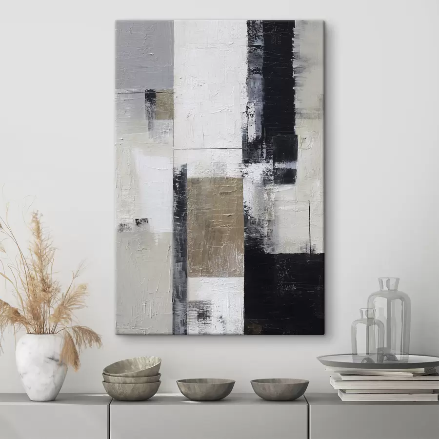 carta da parati astrazione contemporanea in colori contrastanti nr. s47133