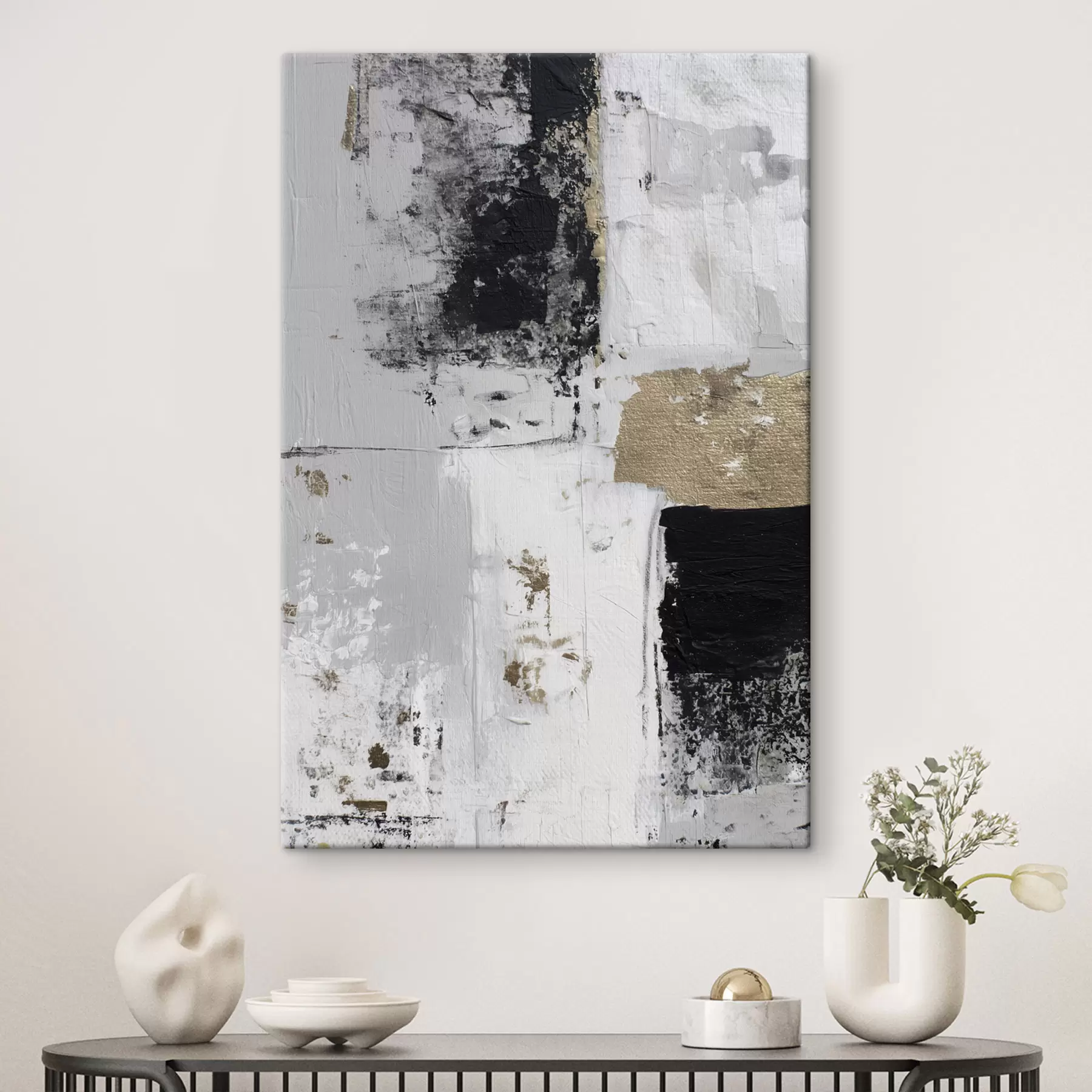 carta da parati astrazione contemporanea in colori contrastanti nr. s47134