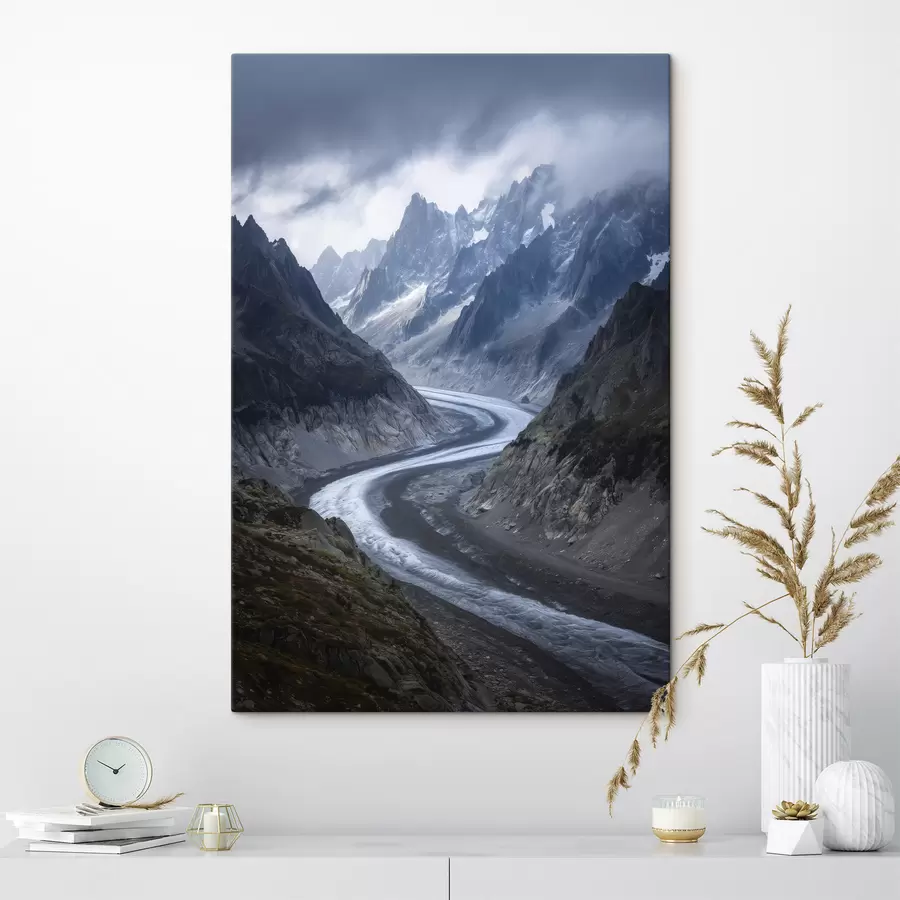 carta da parati paesaggio montano con nuvole nr. s47142