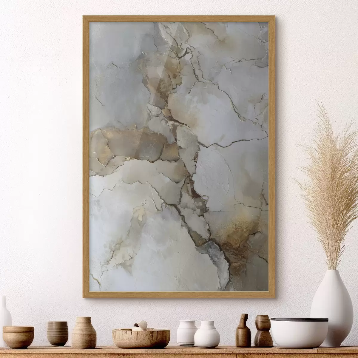 Poster imitazione di texture astratta con crepe f47117